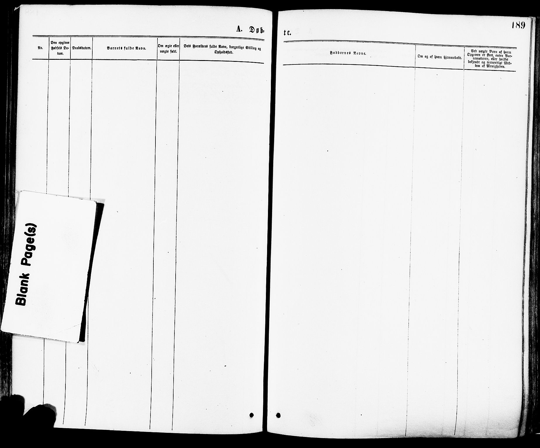 Høland prestekontor Kirkebøker, SAO/A-10346a/F/Fa/L0012.a: Parish register (official) no. I 12A, 1869-1879, p. 189