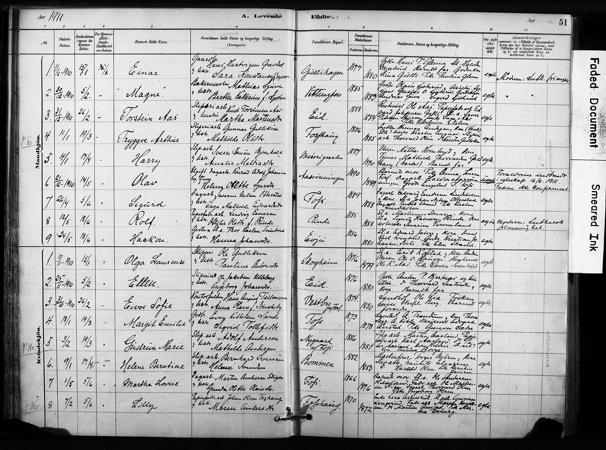 Sandsvær kirkebøker, AV/SAKO-A-244/F/Fc/L0001: Parish register (official) no. III 1, 1878-1923, p. 51