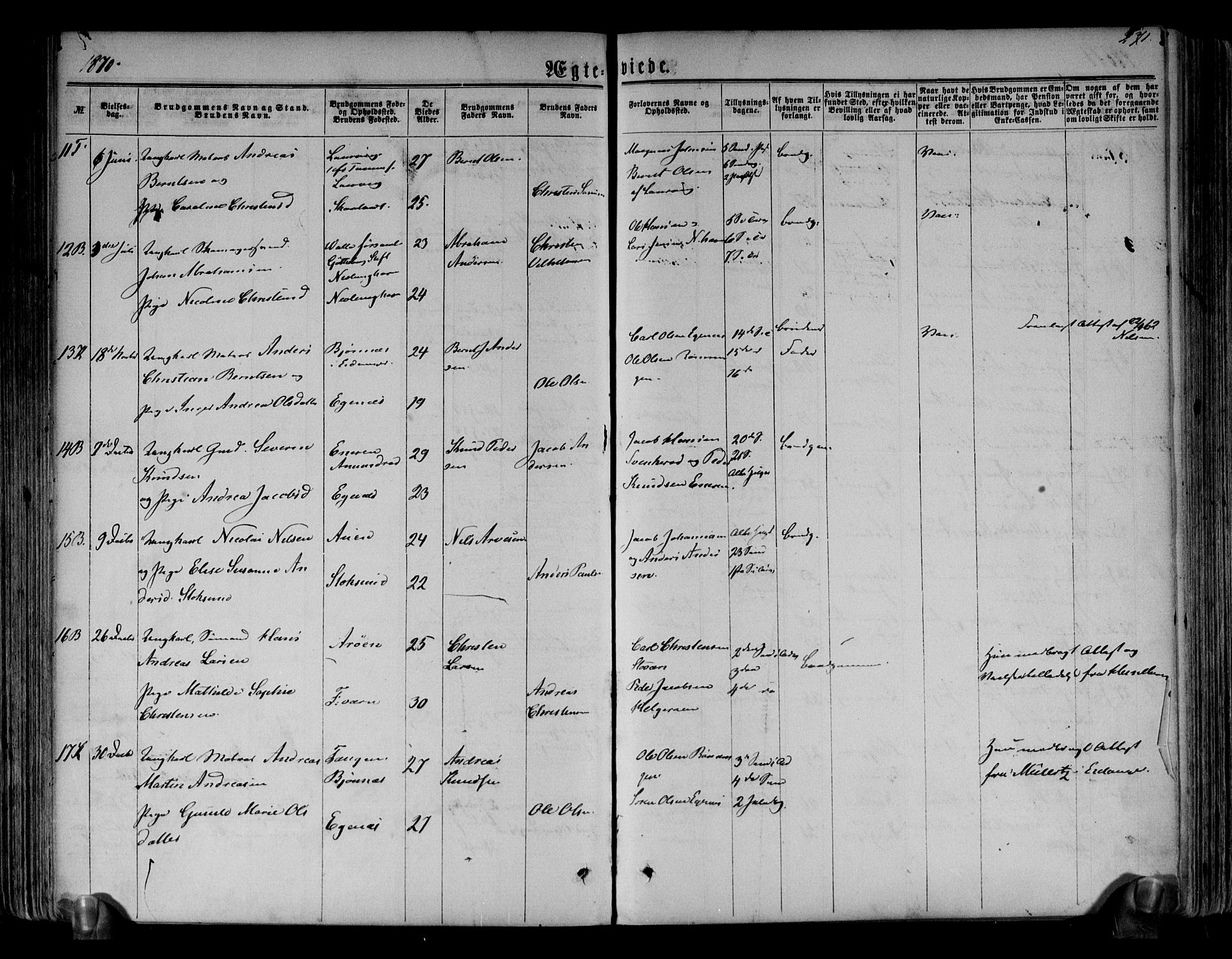 Brunlanes kirkebøker, AV/SAKO-A-342/F/Fa/L0005: Parish register (official) no. I 5, 1862-1877, p. 271