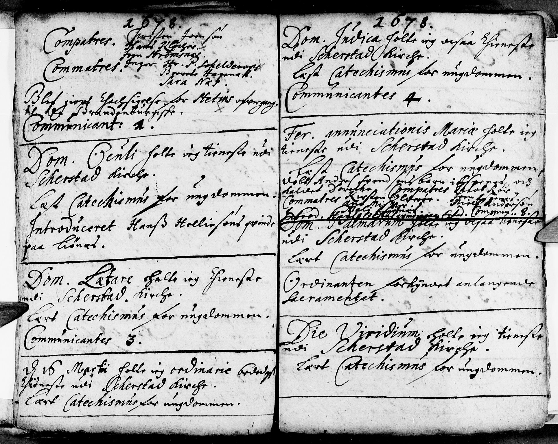 Ministerialprotokoller, klokkerbøker og fødselsregistre - Nordland, AV/SAT-A-1459/852/L0731: Parish register (official) no. 852A01, 1672-1678