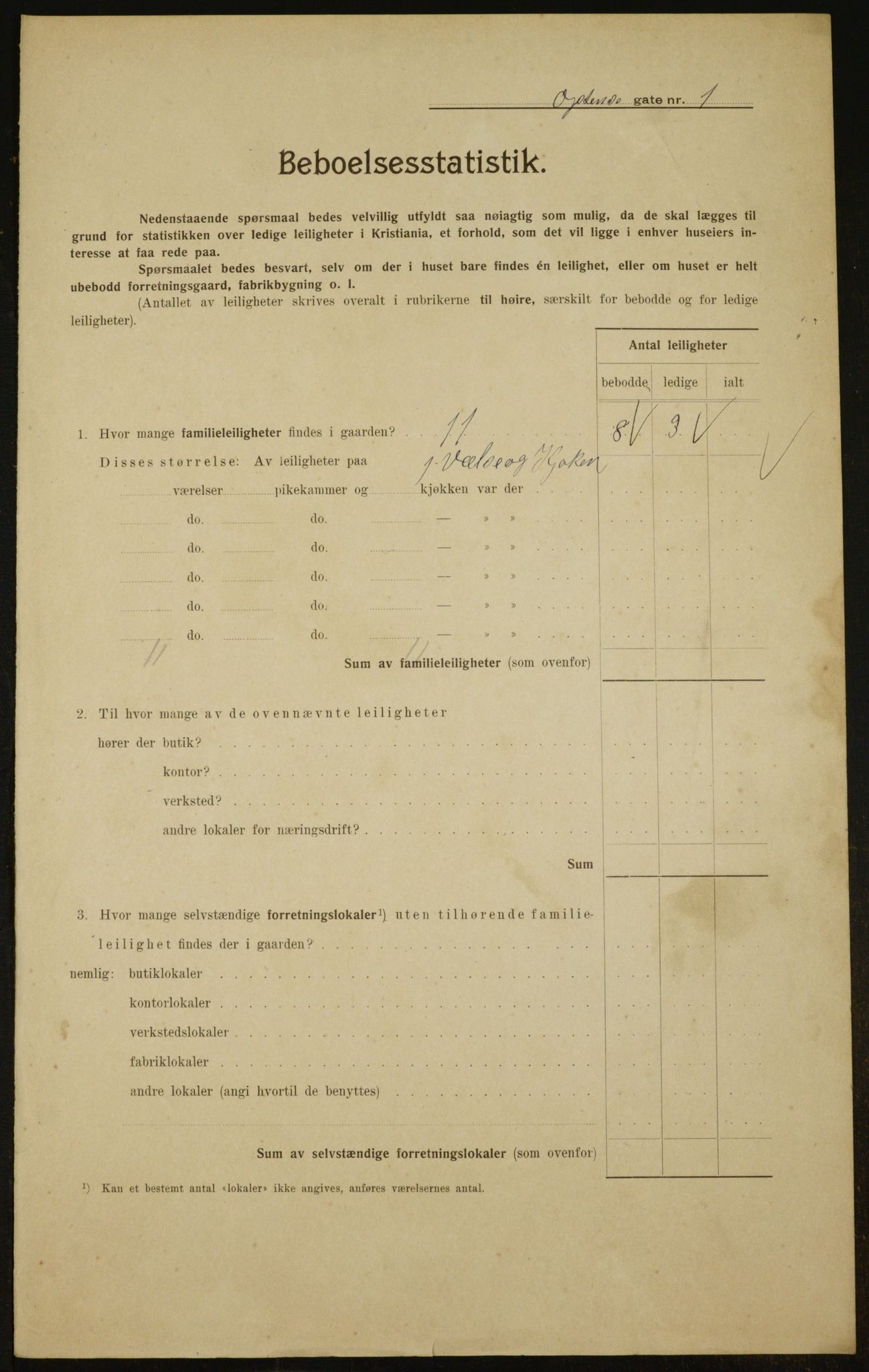 OBA, Municipal Census 1910 for Kristiania, 1910, p. 123543