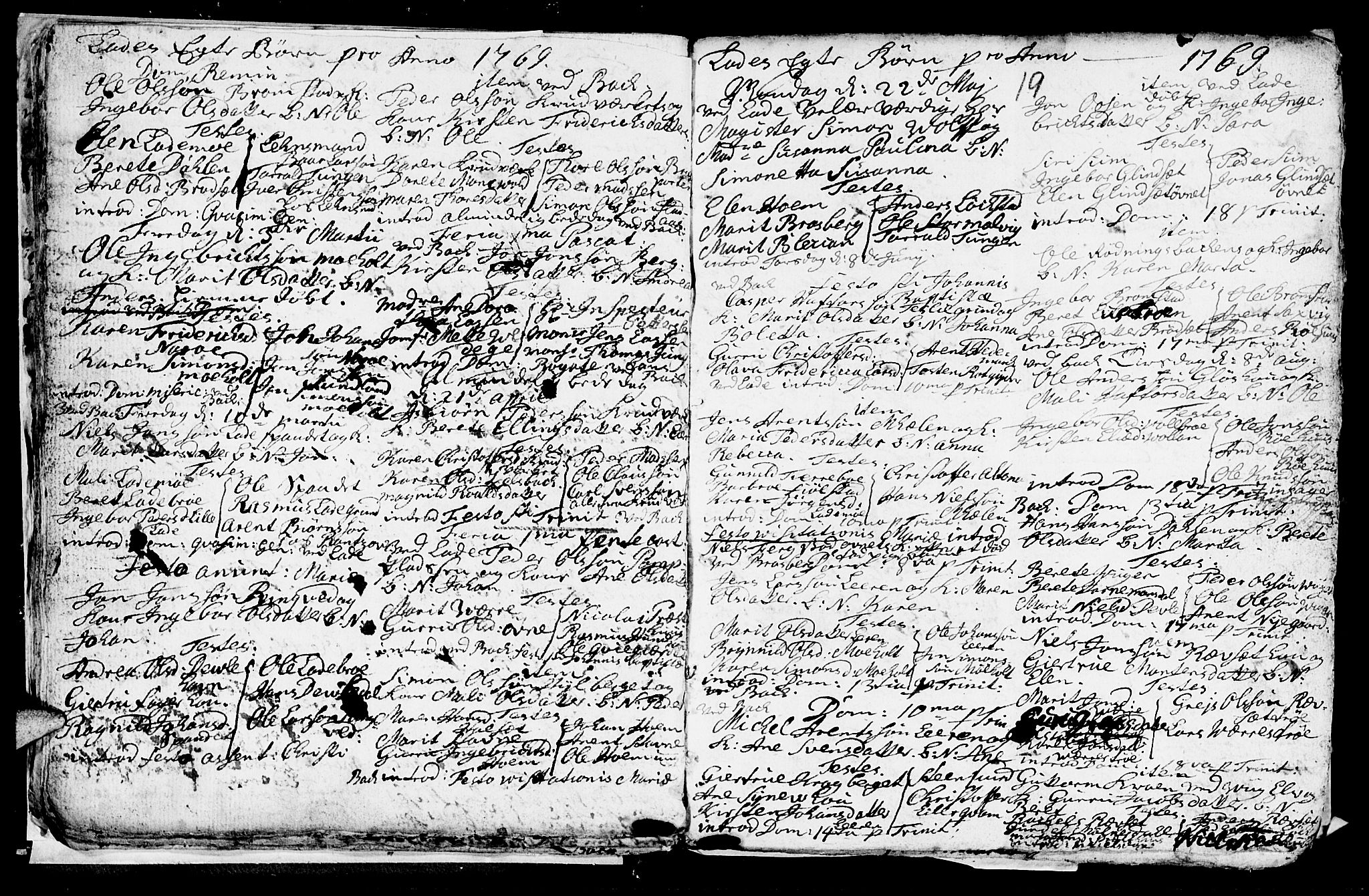 Ministerialprotokoller, klokkerbøker og fødselsregistre - Sør-Trøndelag, SAT/A-1456/606/L0305: Parish register (copy) no. 606C01, 1757-1819, p. 19