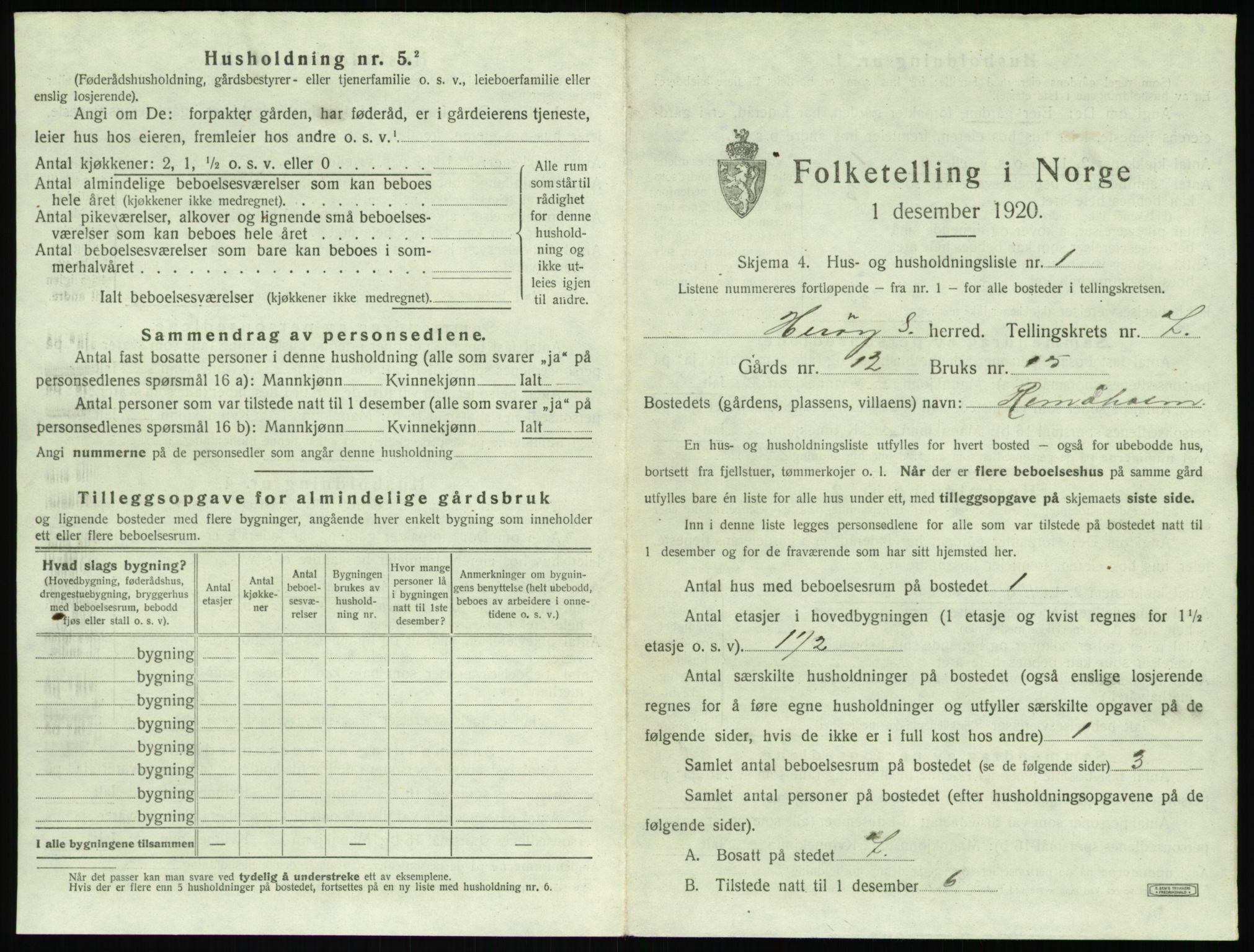 SAT, 1920 census for Herøy (MR), 1920, p. 473