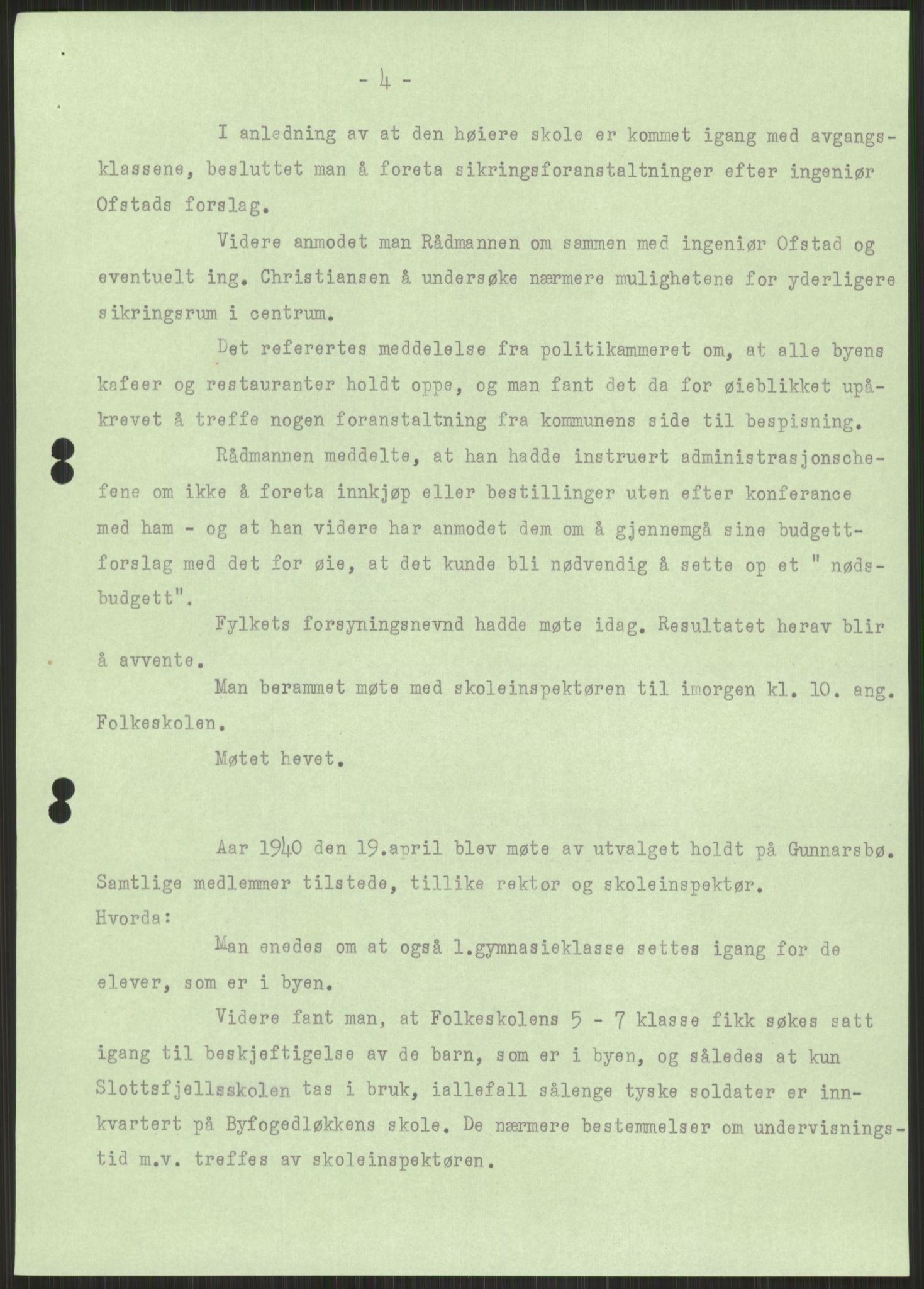 Forsvaret, Forsvarets krigshistoriske avdeling, AV/RA-RAFA-2017/Y/Ya/L0014: II-C-11-31 - Fylkesmenn.  Rapporter om krigsbegivenhetene 1940., 1940, p. 604