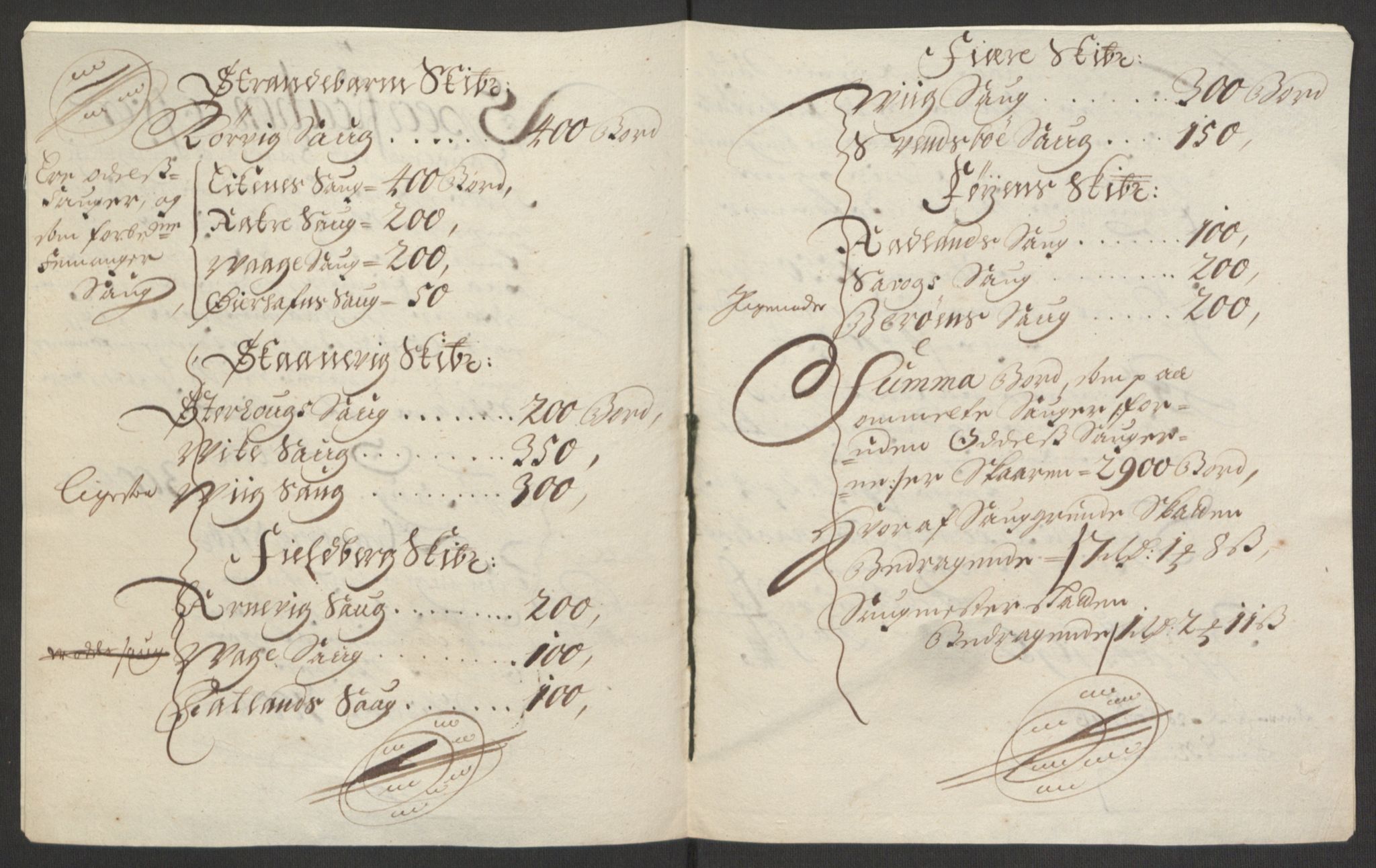 Rentekammeret inntil 1814, Reviderte regnskaper, Fogderegnskap, AV/RA-EA-4092/R48/L2976: Fogderegnskap Sunnhordland og Hardanger, 1695-1696, p. 95