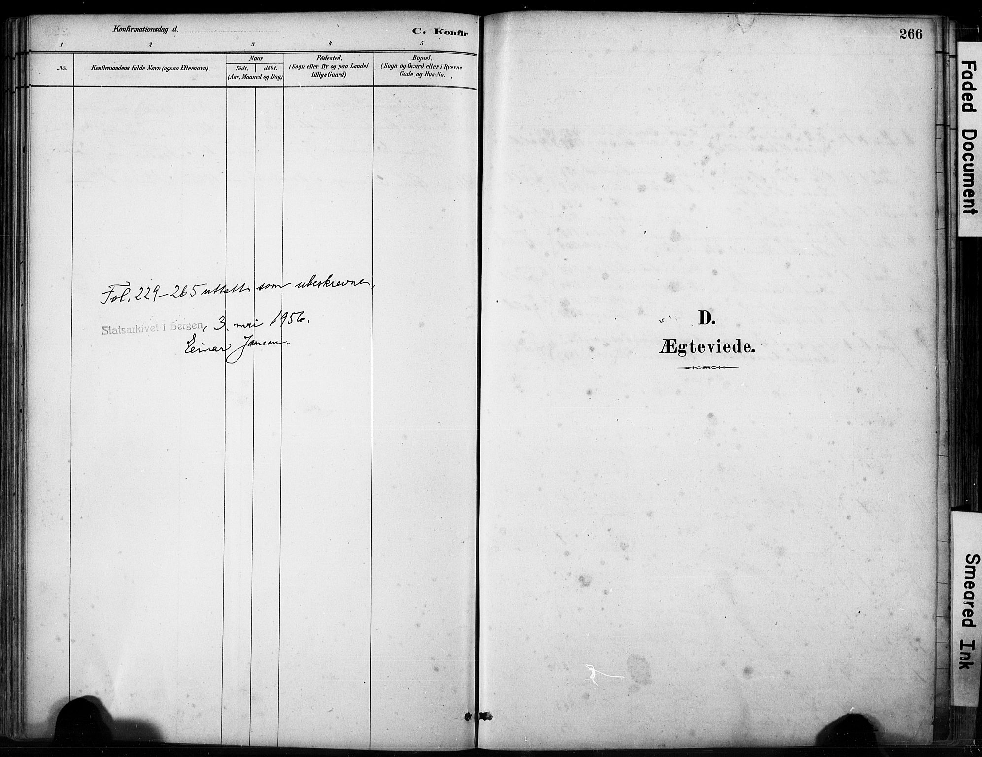 Fjell sokneprestembete, SAB/A-75301/H/Hab: Parish register (copy) no. A 4, 1880-1899, p. 266