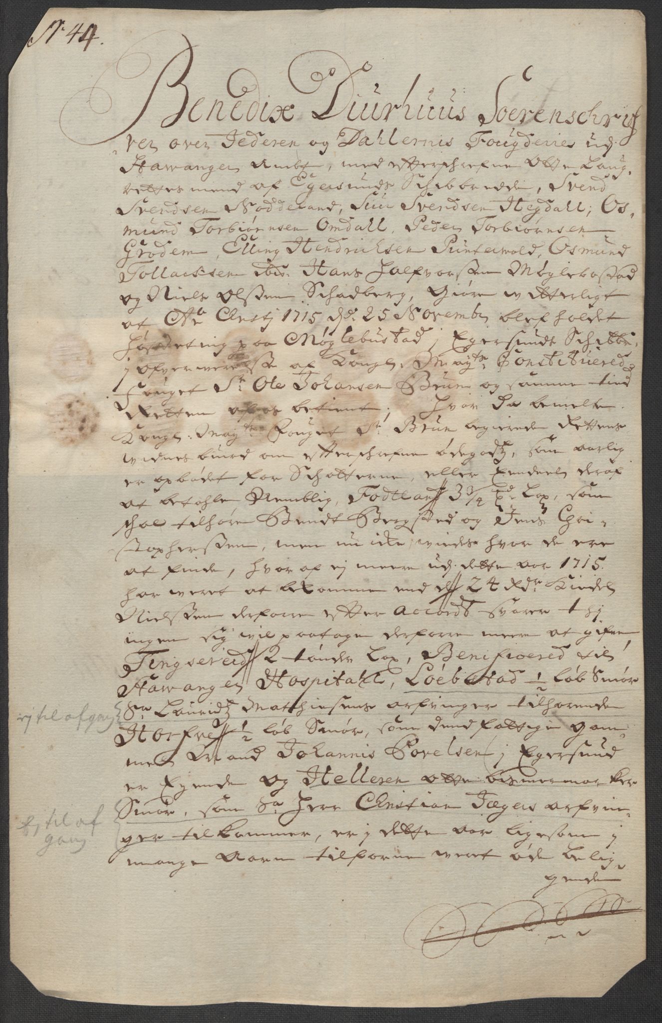 Rentekammeret inntil 1814, Reviderte regnskaper, Fogderegnskap, AV/RA-EA-4092/R46/L2740: Fogderegnskap Jæren og Dalane, 1715-1716, p. 221