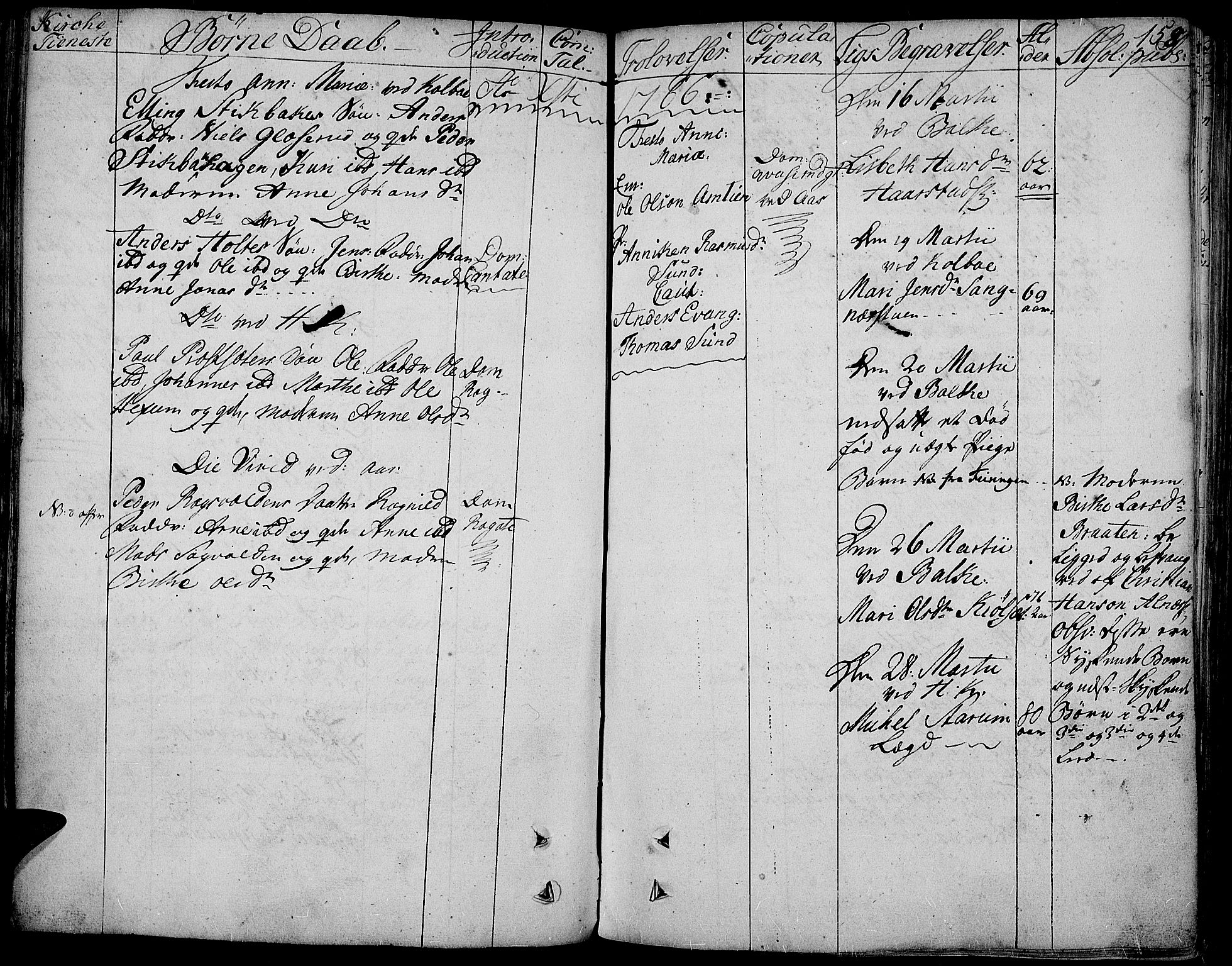 Toten prestekontor, AV/SAH-PREST-102/H/Ha/Haa/L0005: Parish register (official) no. 5, 1761-1772, p. 158