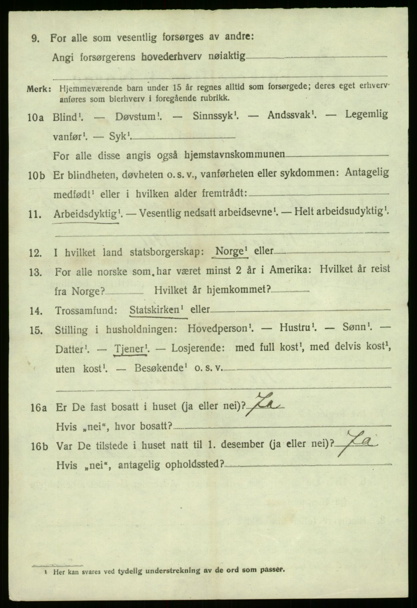 SAB, 1920 census for Gaular, 1920, p. 4775