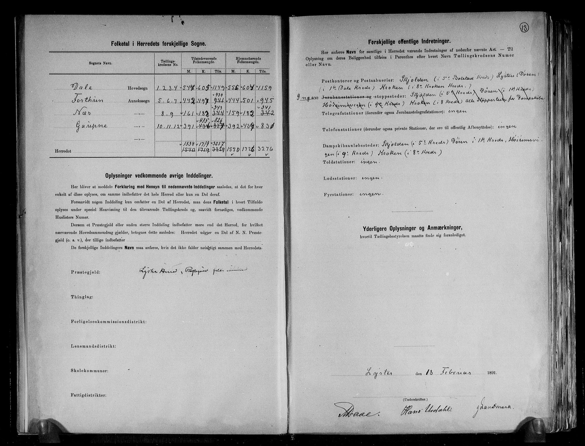 RA, 1891 census for 1426 Luster, 1891, p. 3