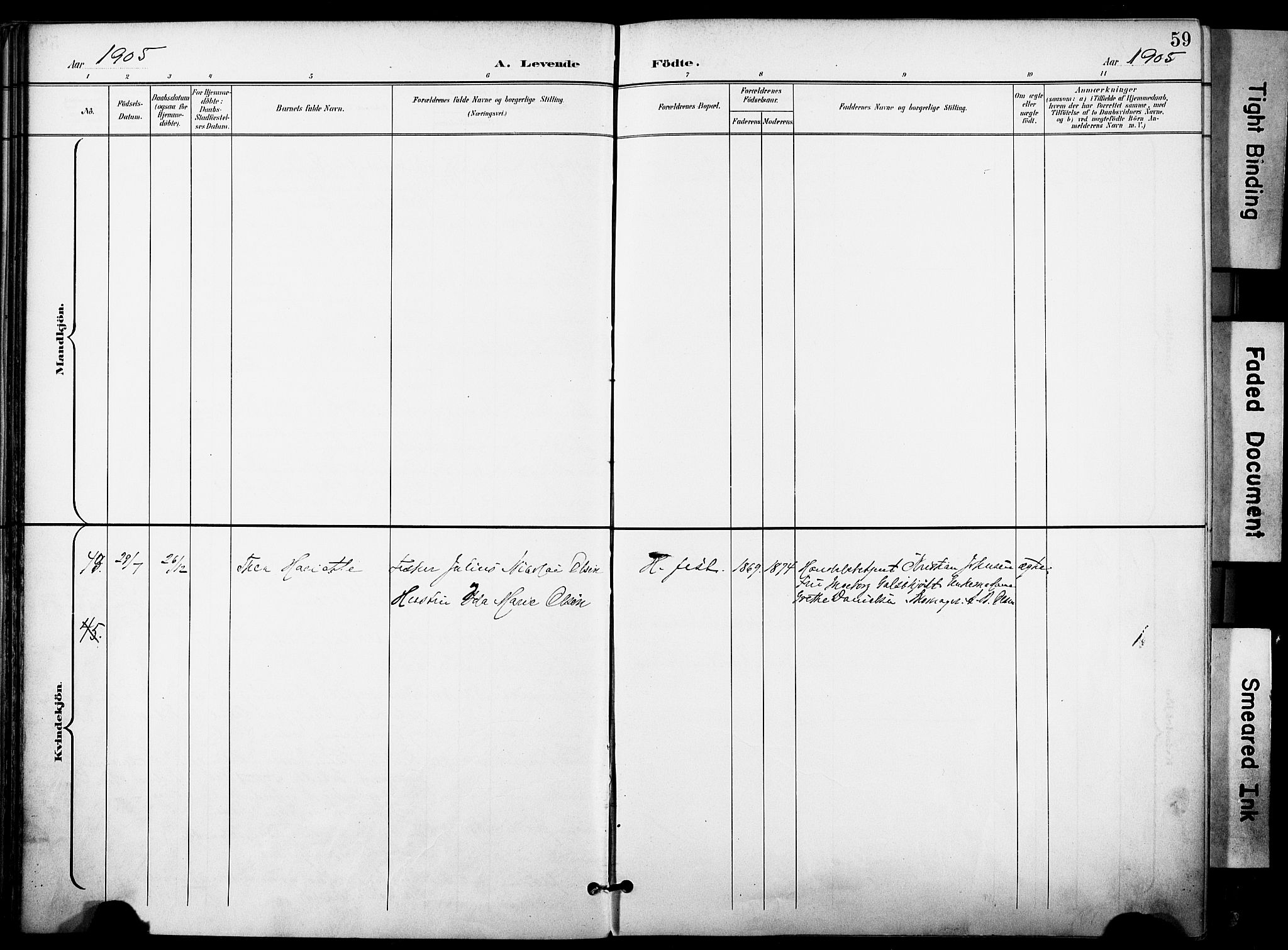 Hammerfest sokneprestkontor, AV/SATØ-S-1347/H/Ha/L0010.kirke: Parish register (official) no. 10, 1898-1905, p. 59