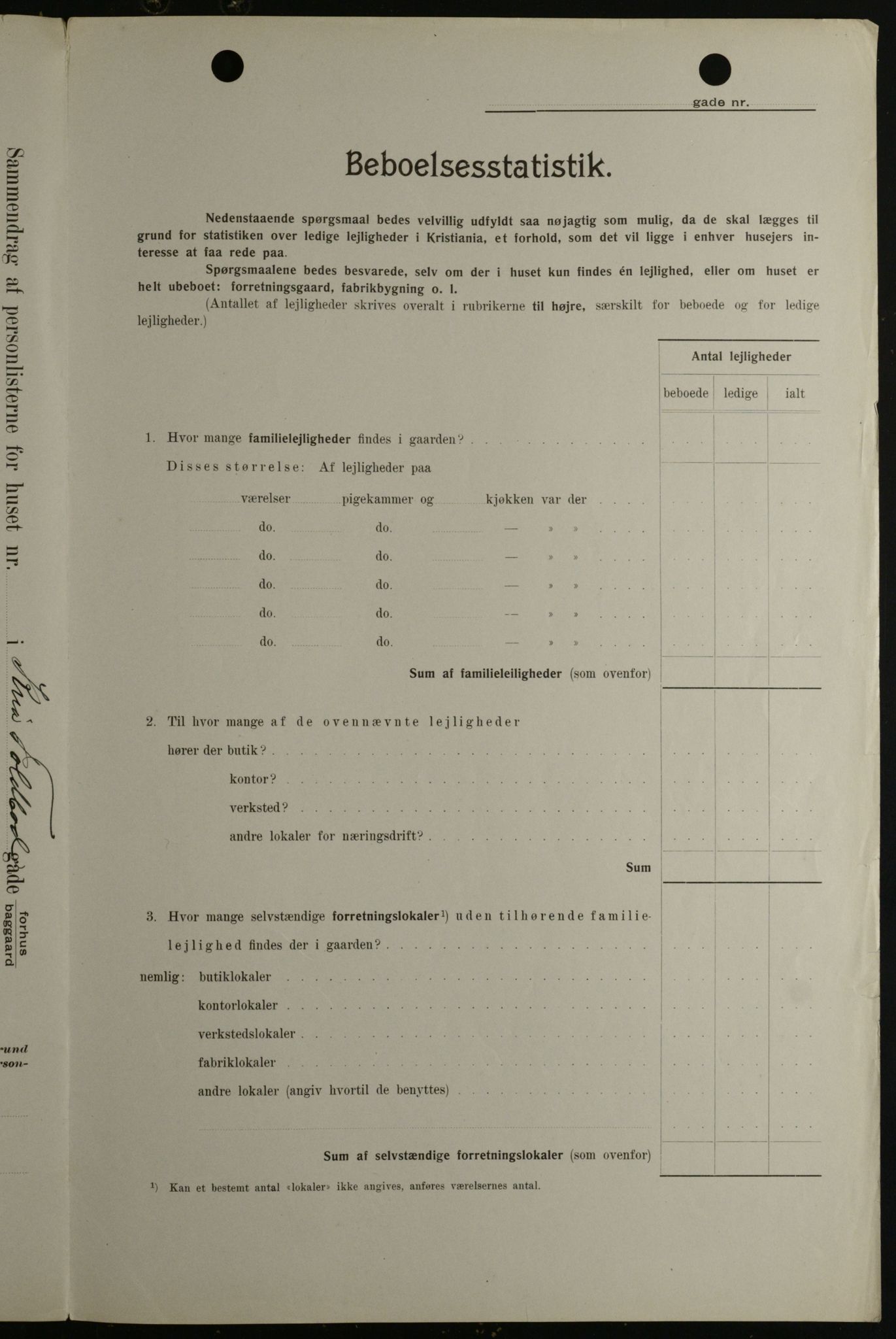 OBA, Municipal Census 1908 for Kristiania, 1908, p. 101647