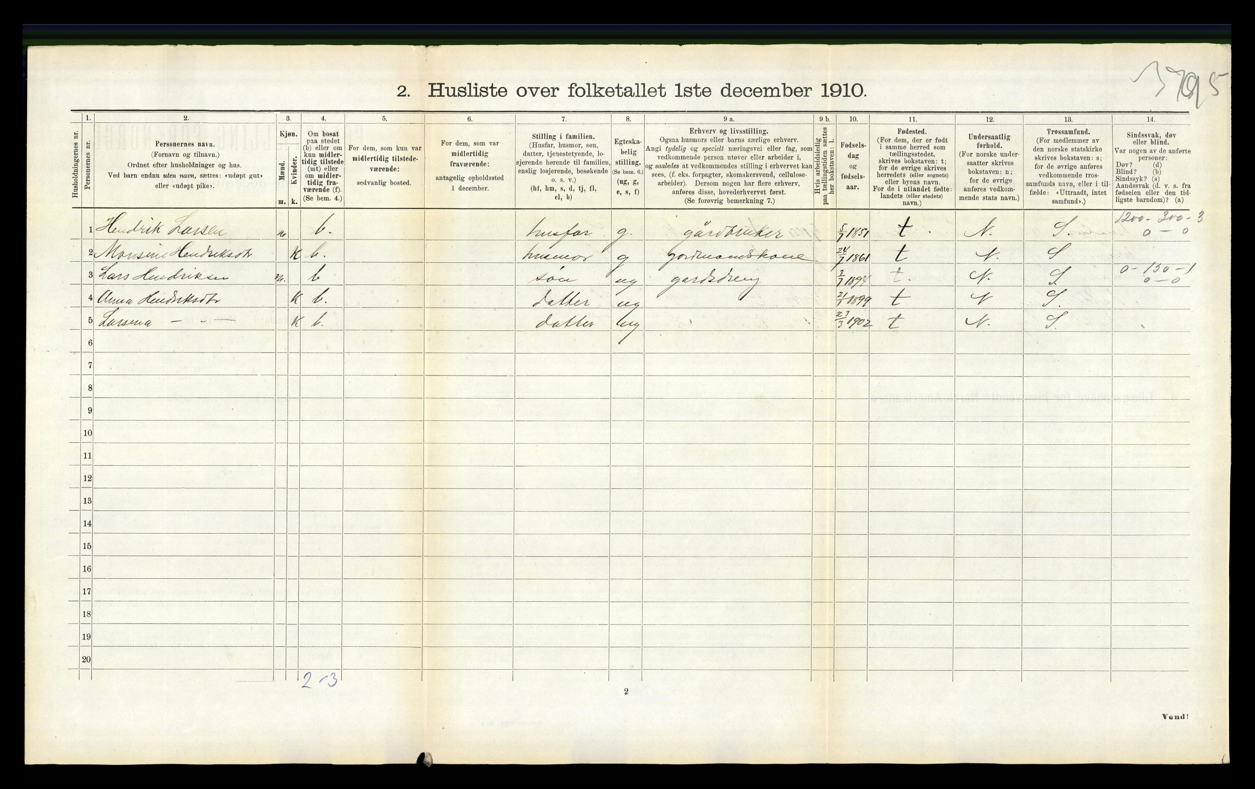 RA, 1910 census for Luster, 1910, p. 1056