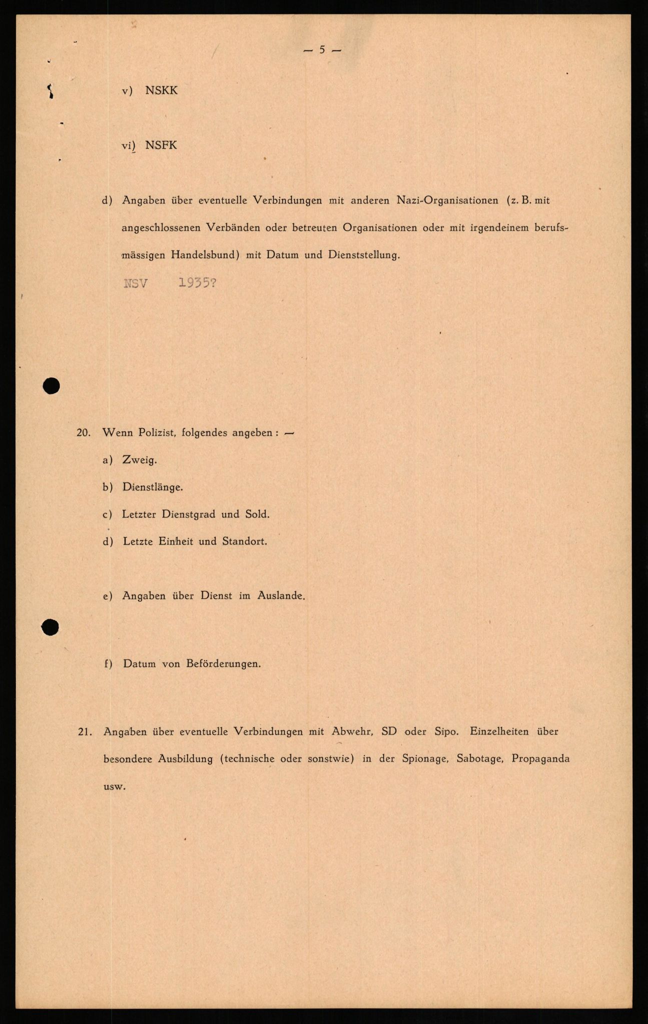 Forsvaret, Forsvarets overkommando II, AV/RA-RAFA-3915/D/Db/L0021: CI Questionaires. Tyske okkupasjonsstyrker i Norge. Tyskere., 1945-1946, p. 202