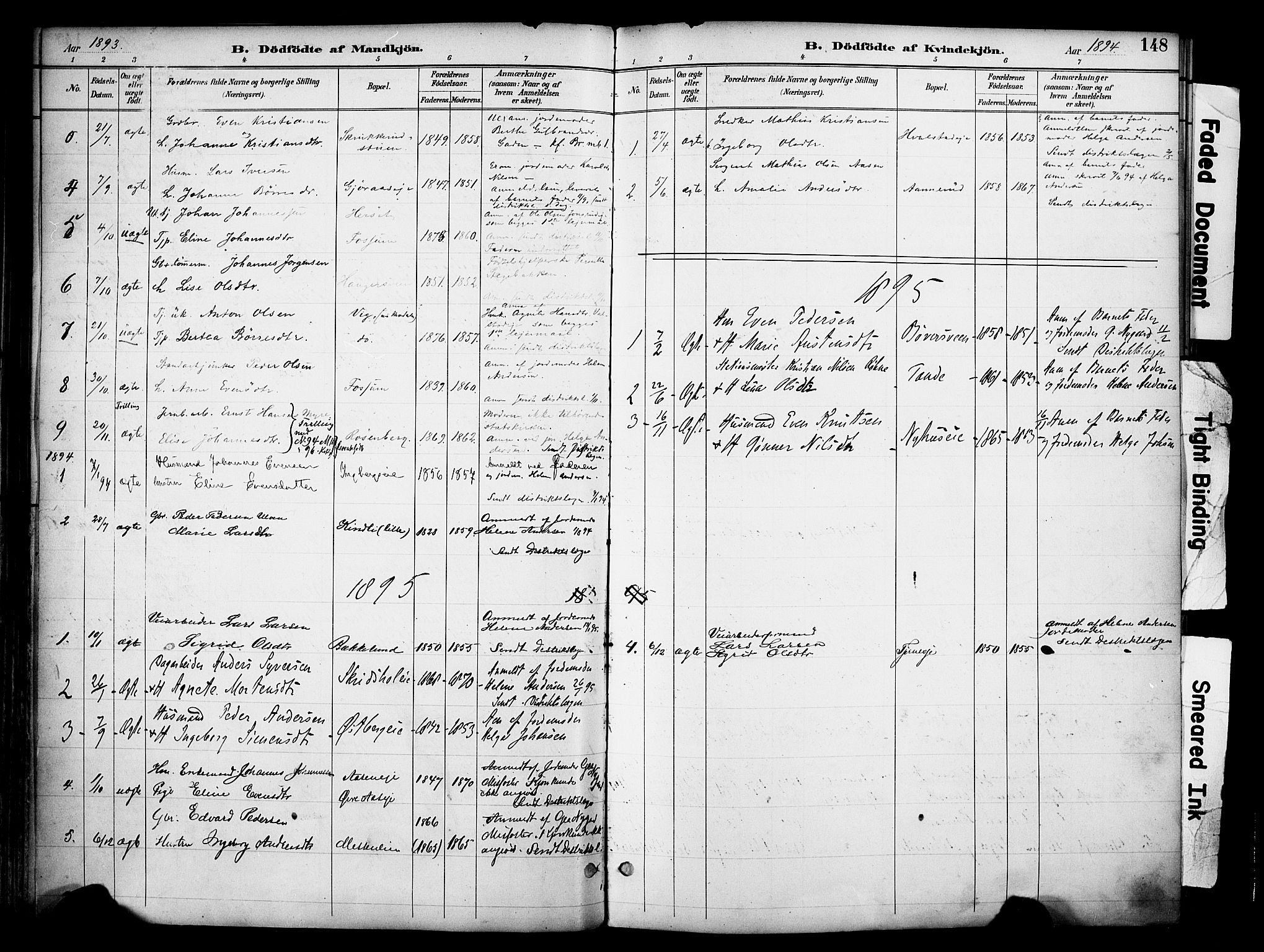 Ringsaker prestekontor, AV/SAH-PREST-014/K/Ka/L0017: Parish register (official) no. 17, 1891-1902, p. 148