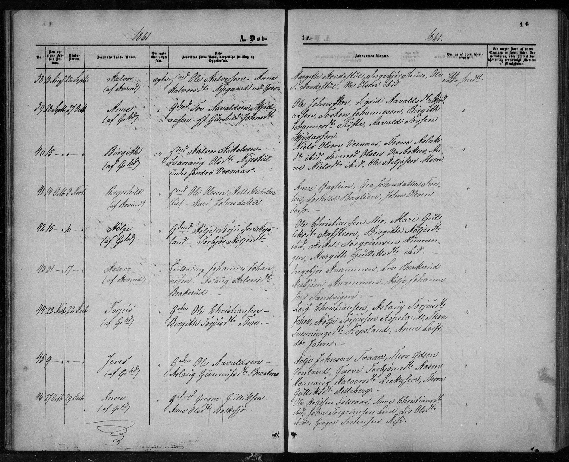 Gransherad kirkebøker, SAKO/A-267/F/Fa/L0003: Parish register (official) no. I 3, 1859-1870, p. 16