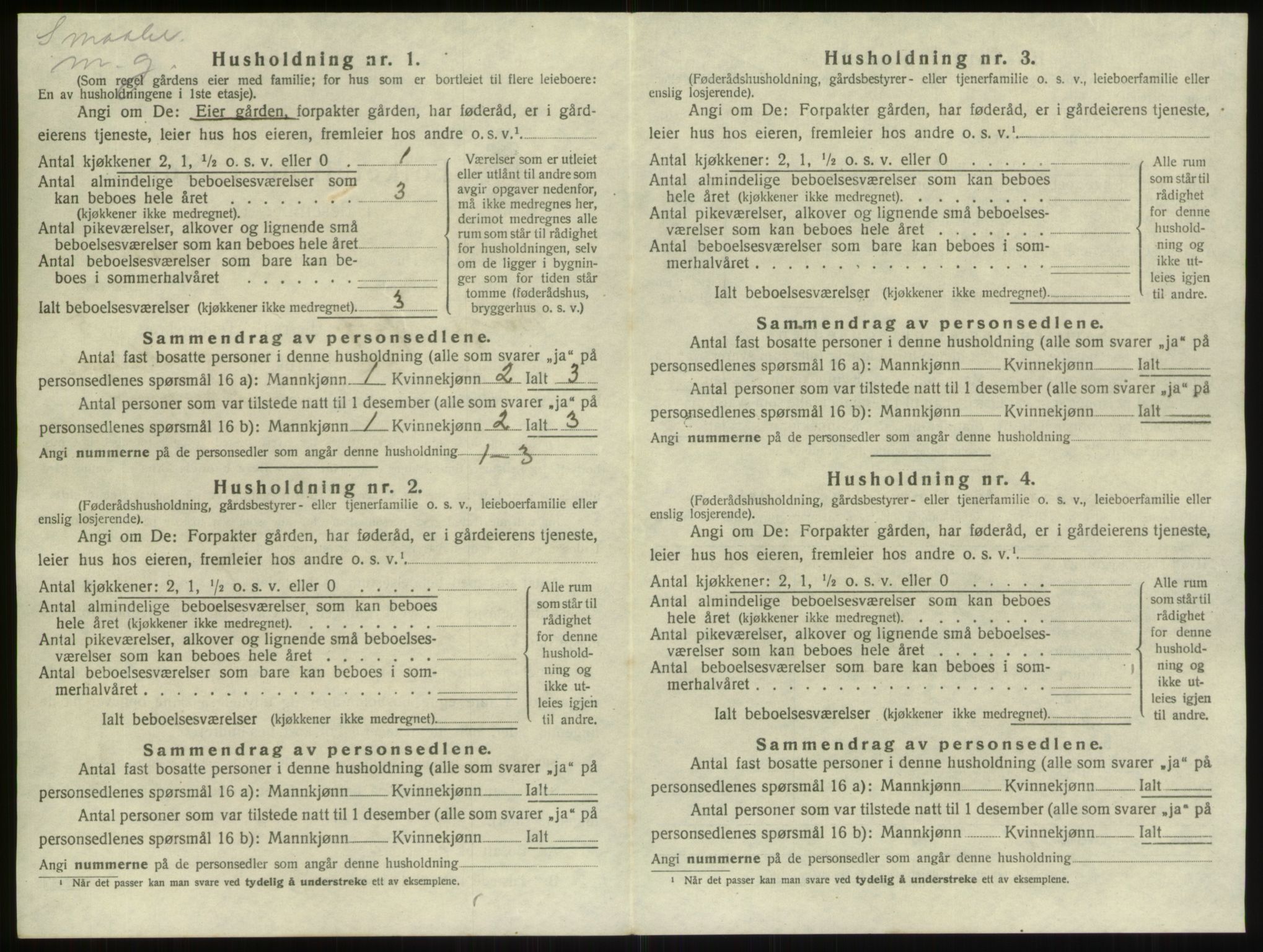 SAO, 1920 census for Borge, 1920, p. 1874