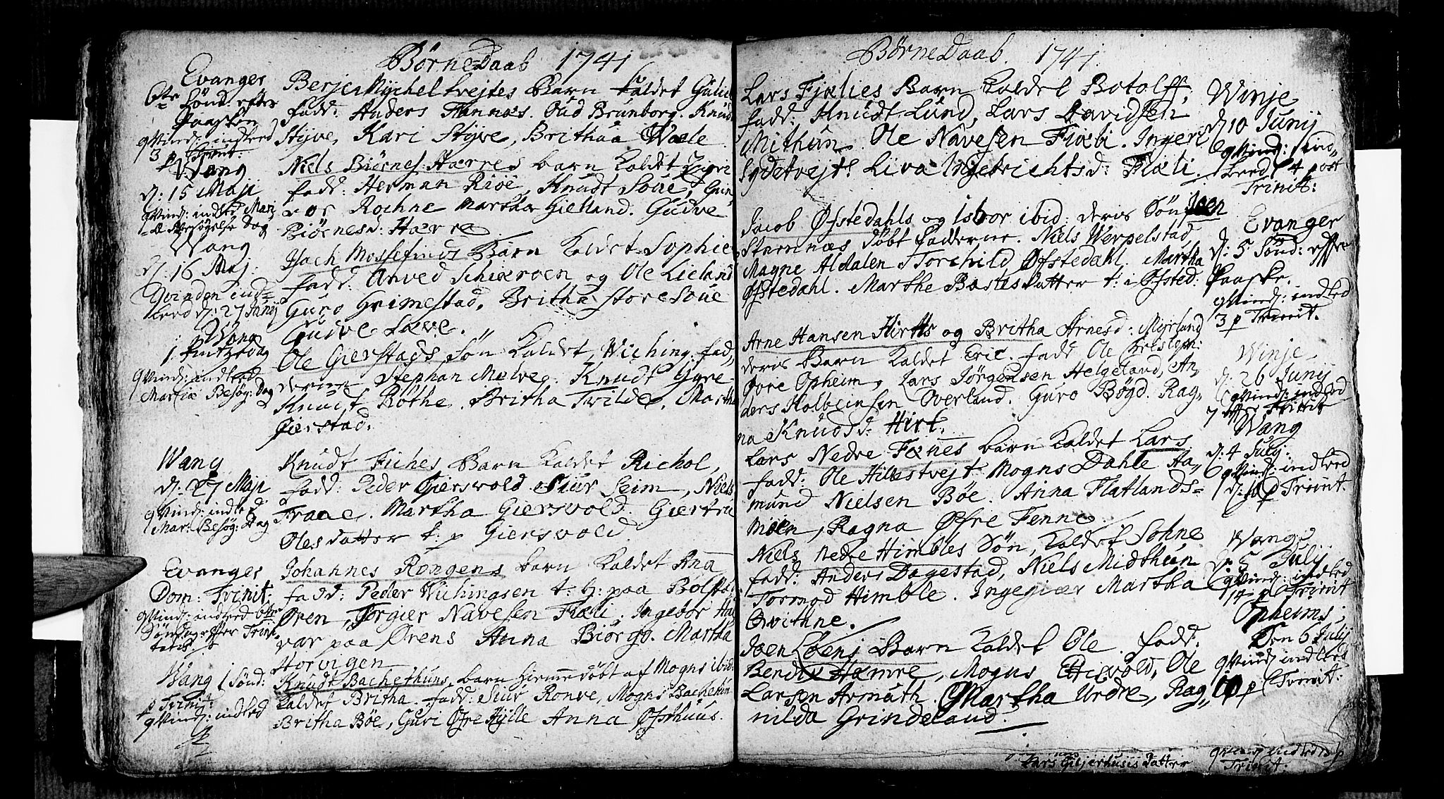 Voss sokneprestembete, SAB/A-79001/H/Haa: Parish register (official) no. A 5, 1736-1743, p. 96
