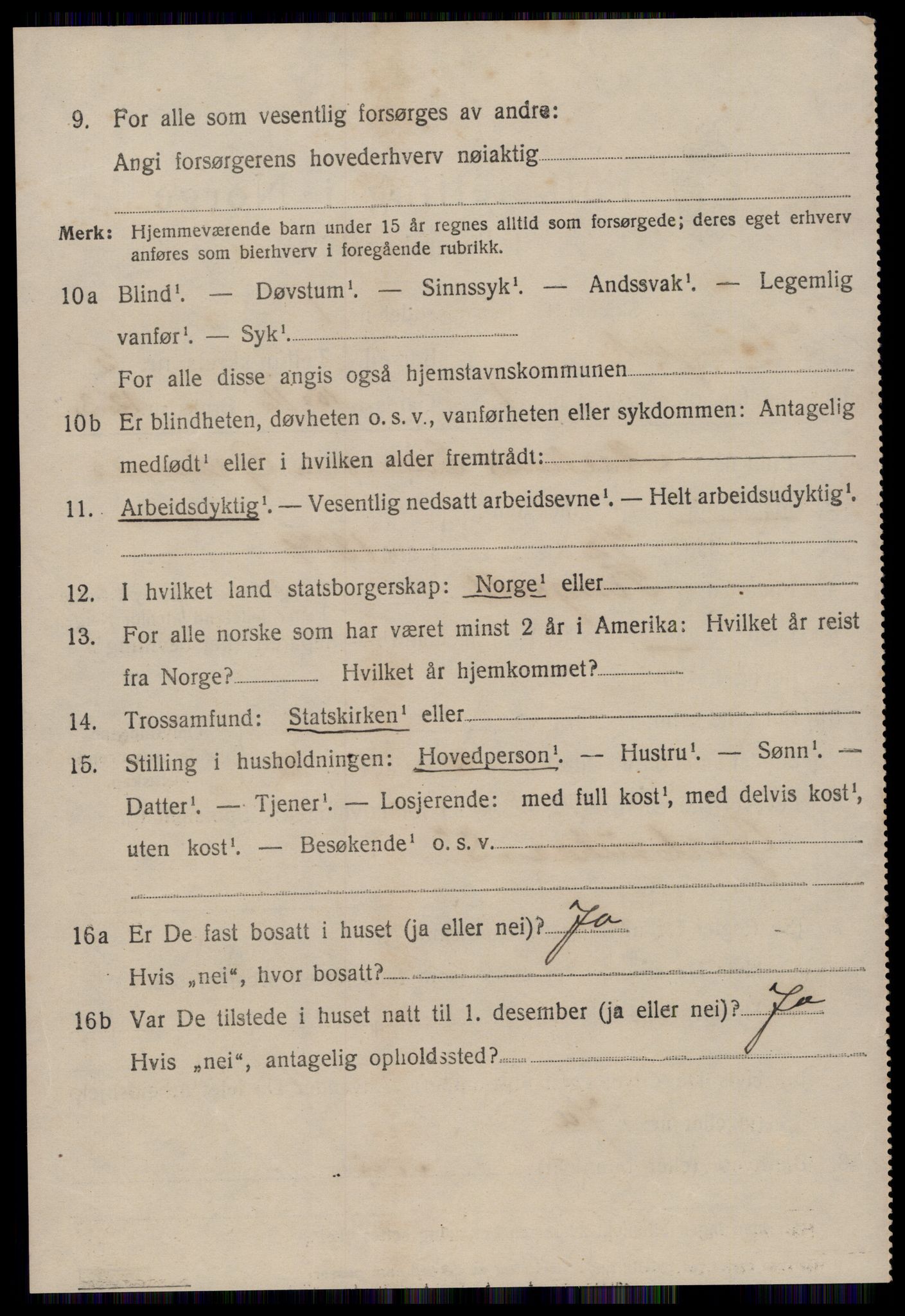SAT, 1920 census for Stangvik, 1920, p. 3289