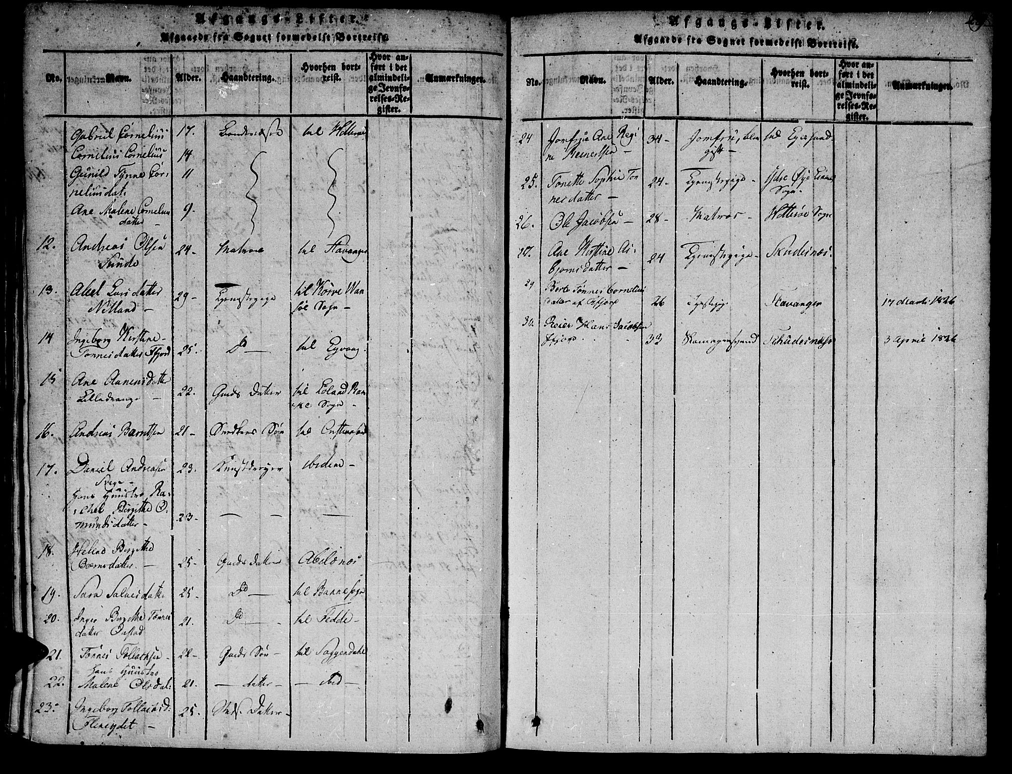 Flekkefjord sokneprestkontor, SAK/1111-0012/F/Fa/Fac/L0002: Parish register (official) no. A 2, 1815-1826, p. 289