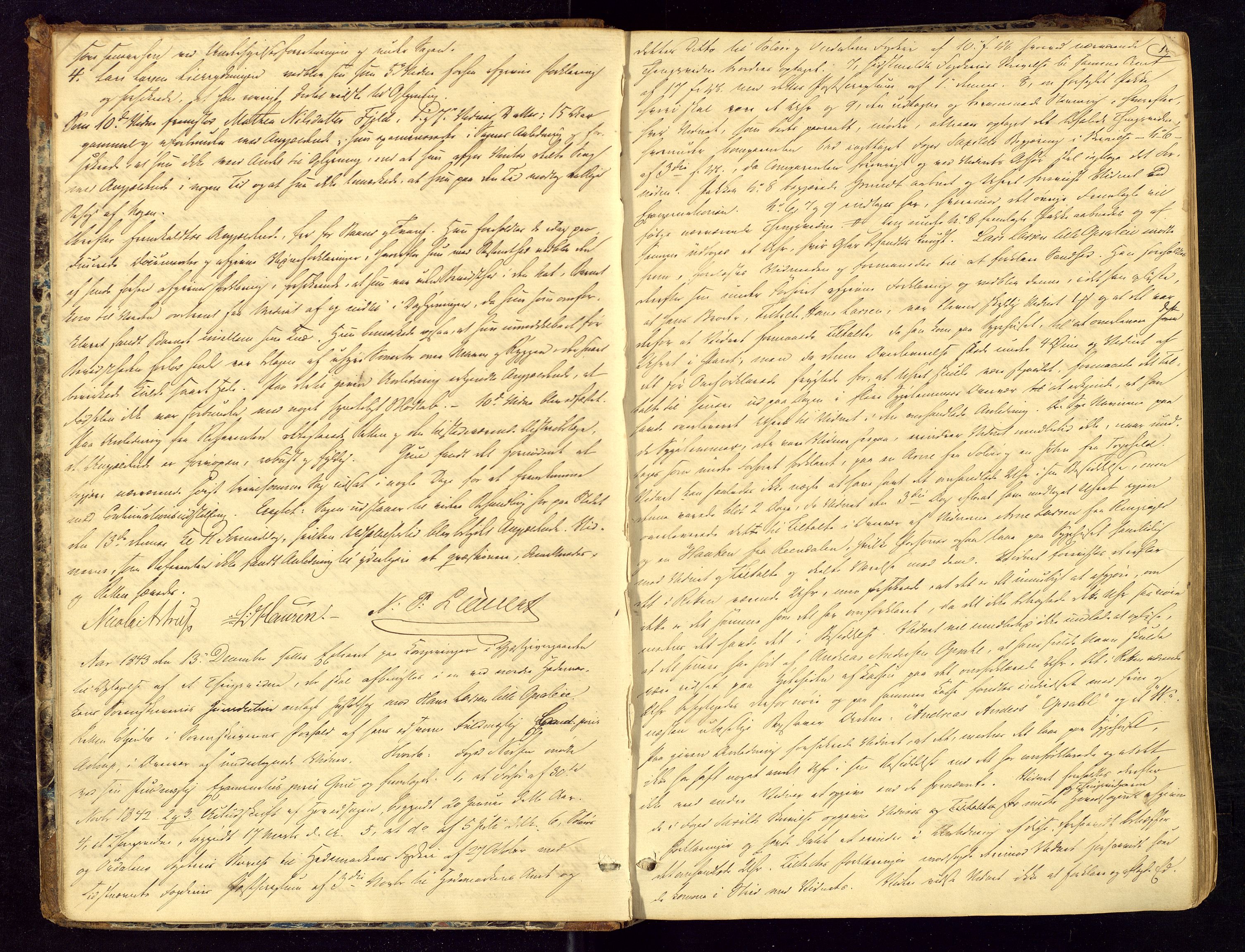 Vinger og Odal sorenskriveri, AV/SAH-TING-022/G/Gc/Gca/L0001: Ekstrarettsprotokoll - Vinger og Odal, 1843-1850, p. 9b-10a