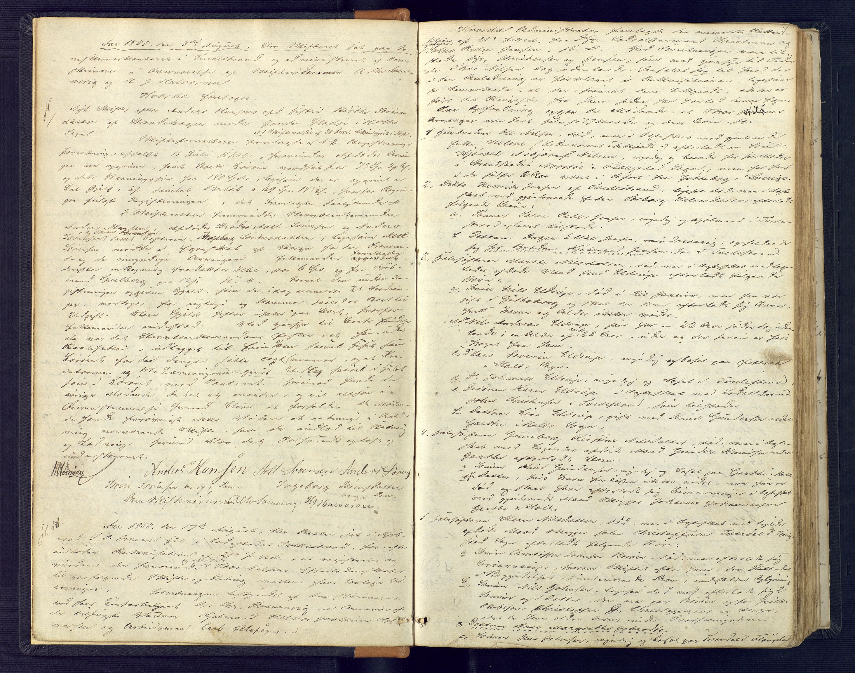 Holt sorenskriveri, AV/SAK-1221-0002/H/Hc/L0013: Skiftebehandlingsprotokoll nr. 4, 1855-1866, p. 6b-7a
