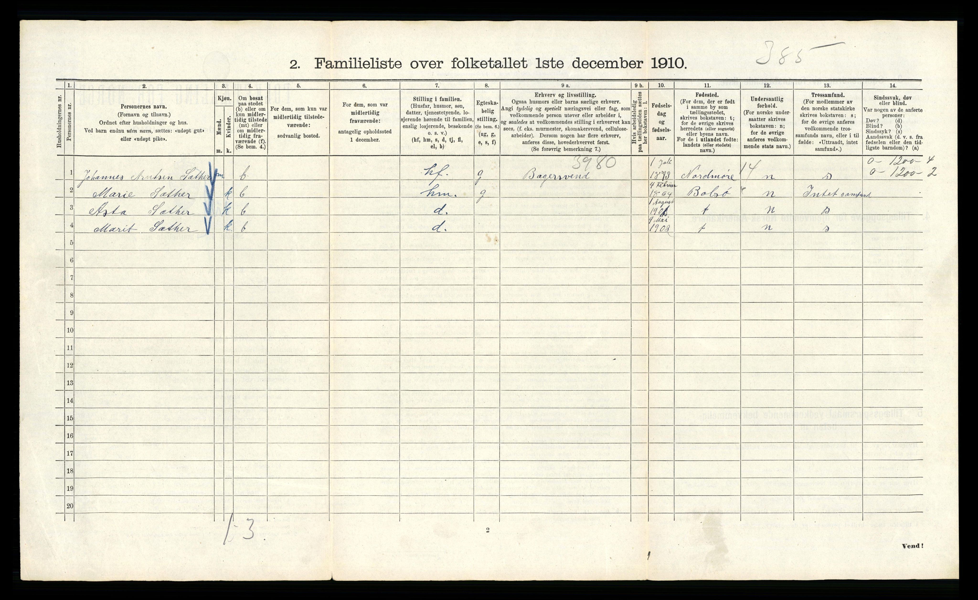 RA, 1910 census for Kristiania, 1910, p. 89602