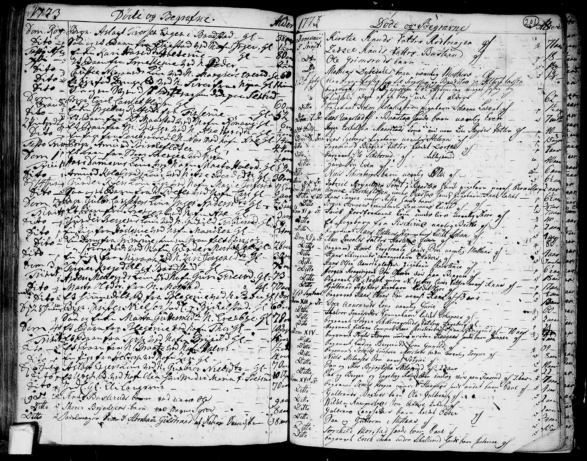 Trøgstad prestekontor Kirkebøker, AV/SAO-A-10925/F/Fa/L0004: Parish register (official) no. I 4, 1750-1784, p. 201