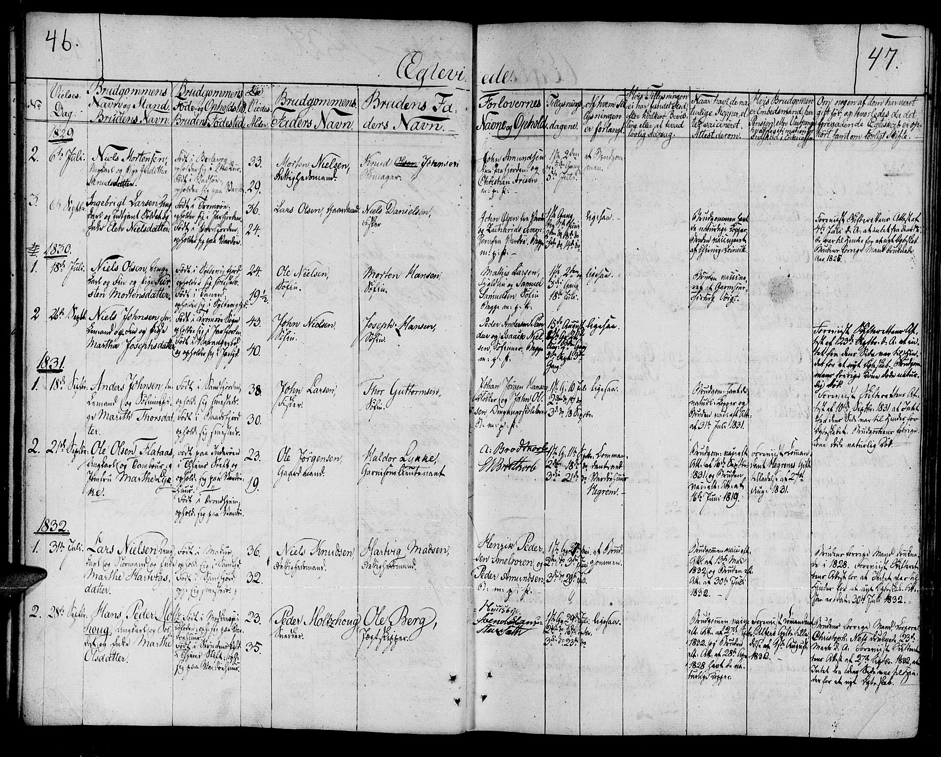 Vardø sokneprestkontor, AV/SATØ-S-1332/H/Ha/L0002kirke: Parish register (official) no. 2, 1805-1842, p. 46-47