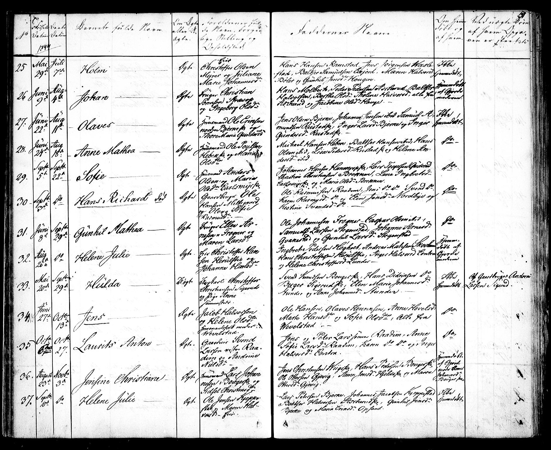 Kråkstad prestekontor Kirkebøker, SAO/A-10125a/F/Fa/L0005: Parish register (official) no. I 5, 1837-1847, p. 31