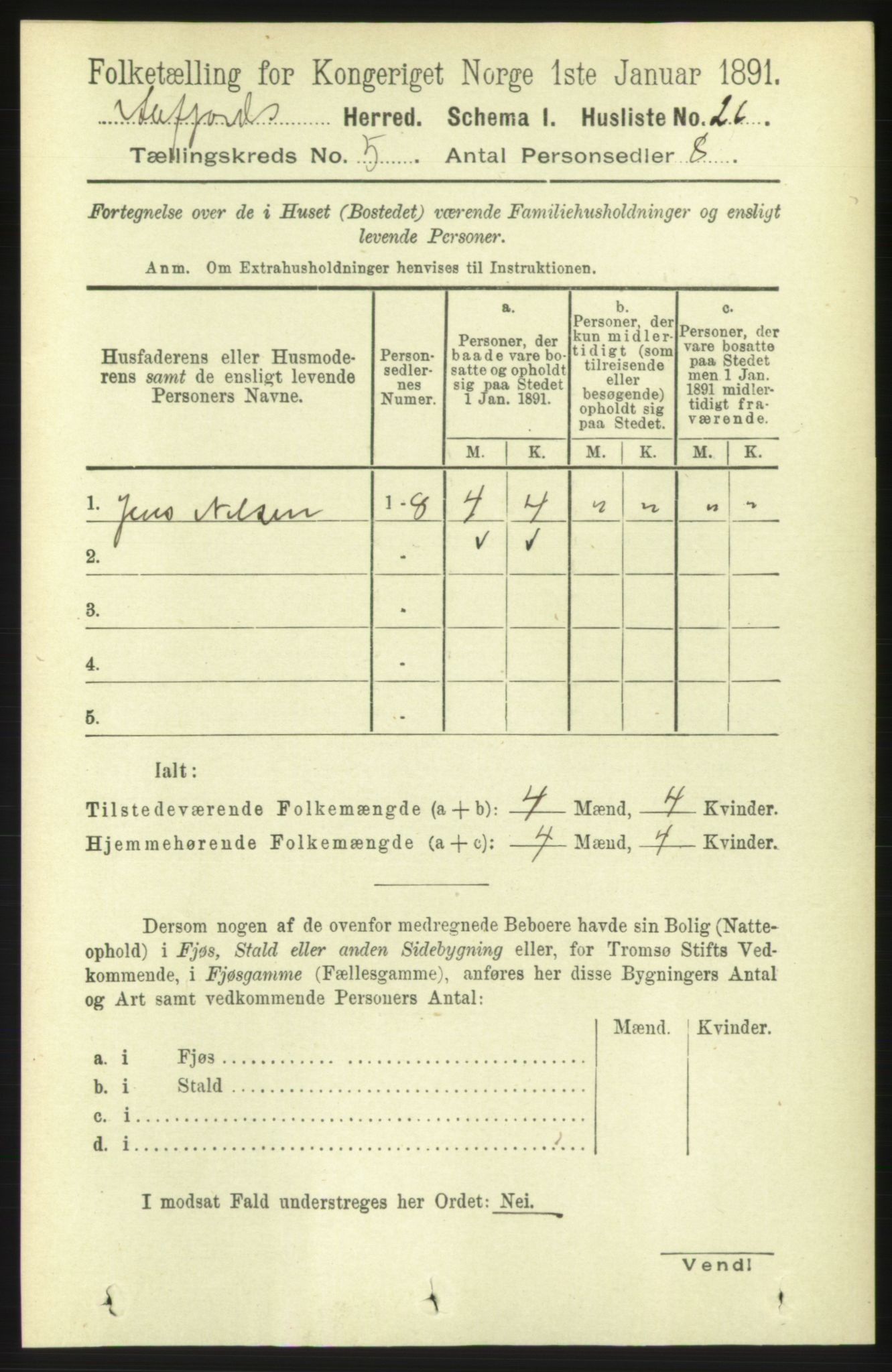 RA, 1891 census for 1630 Åfjord, 1891, p. 1178