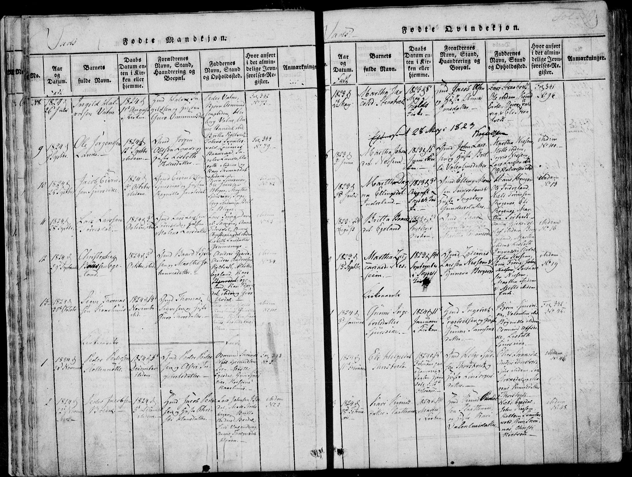 Skjold sokneprestkontor, SAST/A-101847/H/Ha/Haa/L0004: Parish register (official) no. A 4 /2, 1815-1830, p. 19