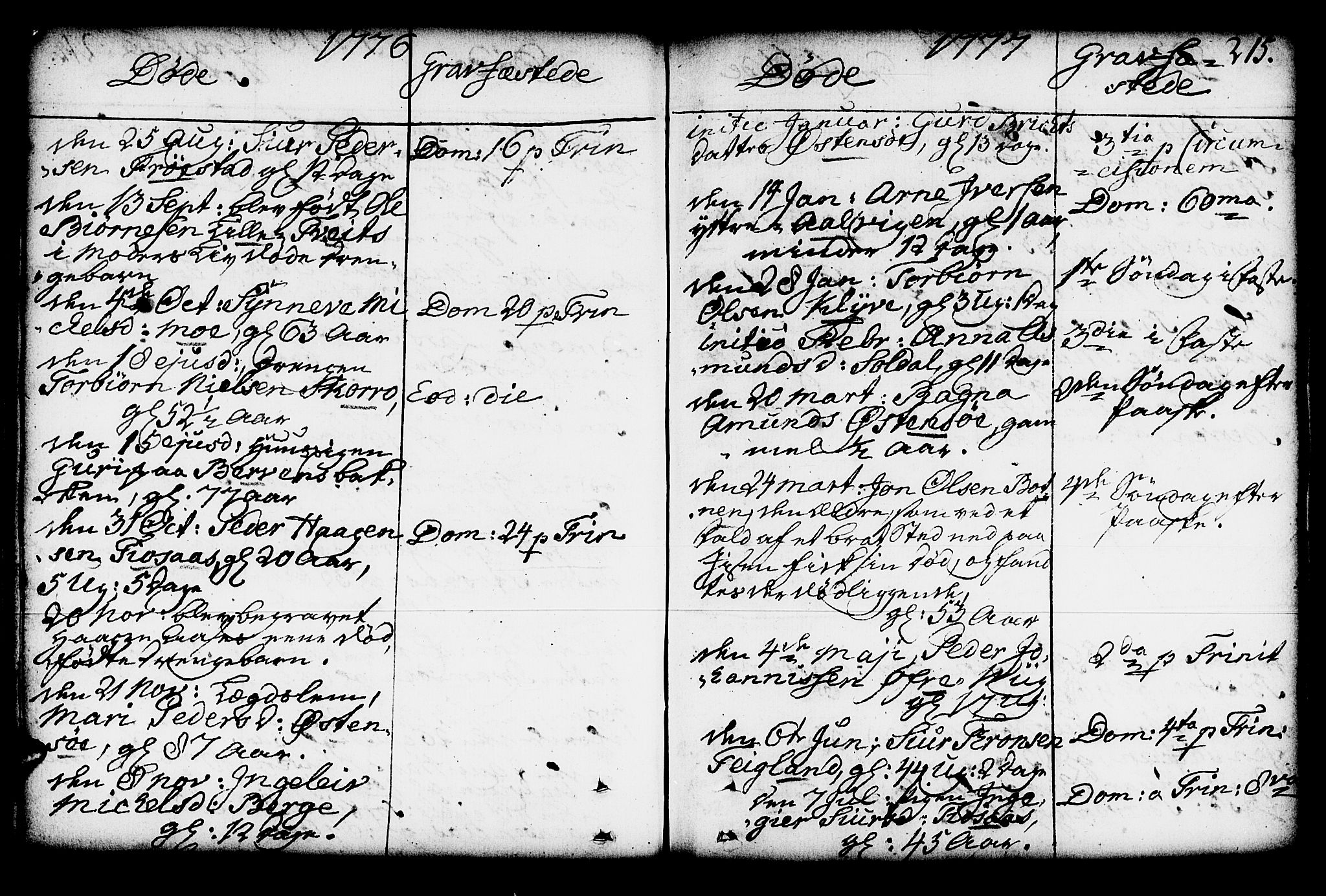 Kvam sokneprestembete, AV/SAB-A-76201/H/Haa: Parish register (official) no. A 4, 1743-1795, p. 215