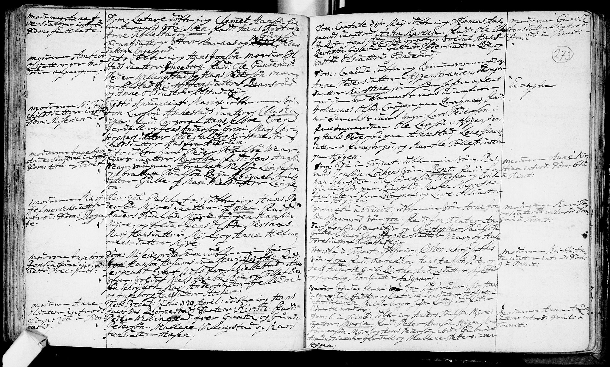 Røyken kirkebøker, SAKO/A-241/F/Fa/L0002: Parish register (official) no. 2, 1731-1782, p. 273