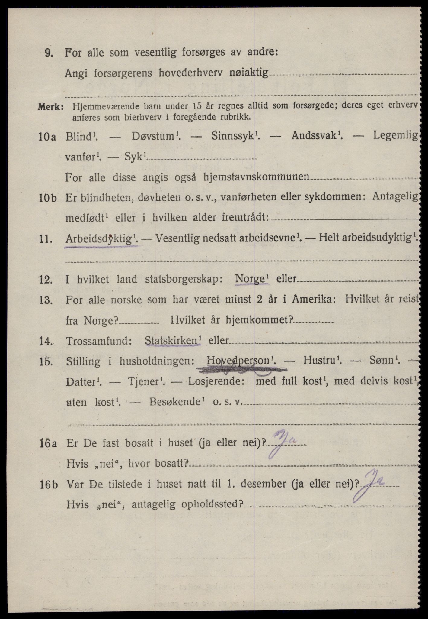 SAT, 1920 census for Øre, 1920, p. 2210
