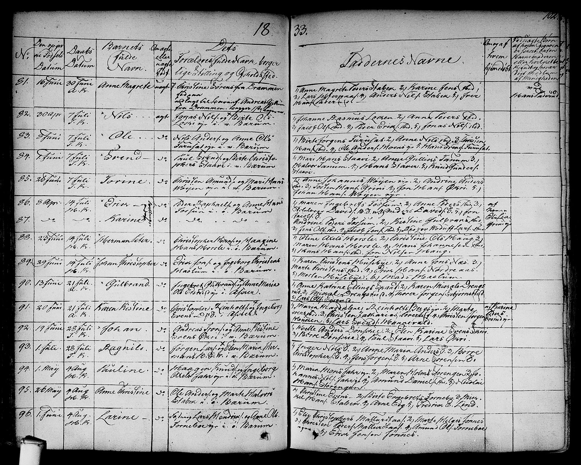 Asker prestekontor Kirkebøker, SAO/A-10256a/F/Fa/L0007: Parish register (official) no. I 7, 1825-1864, p. 102