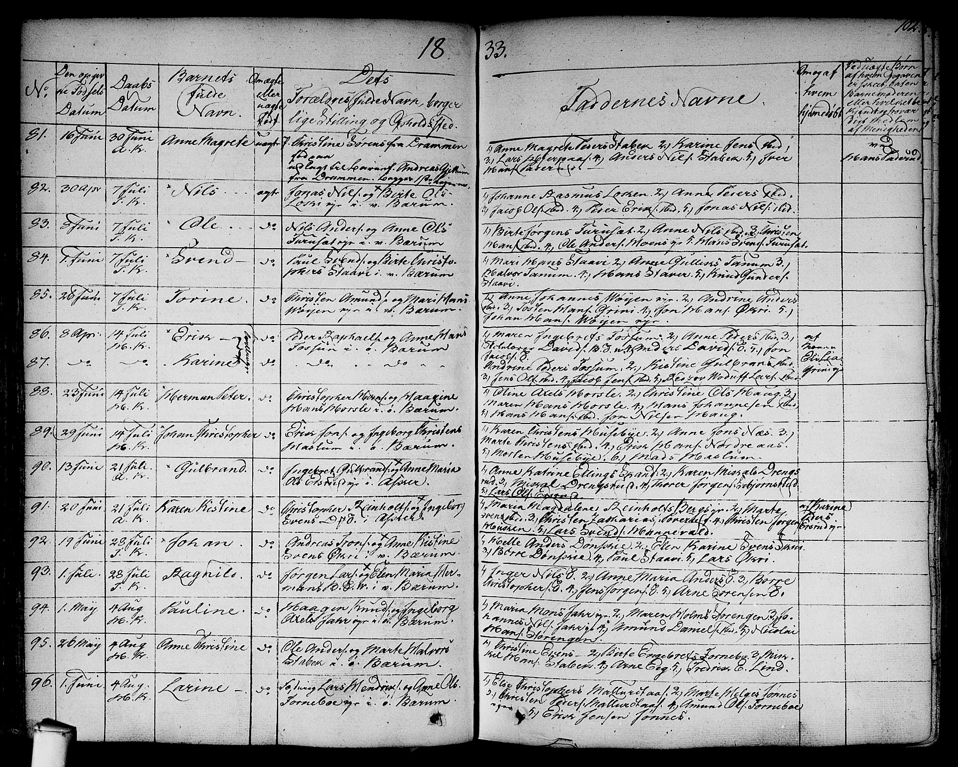 Asker prestekontor Kirkebøker, AV/SAO-A-10256a/F/Fa/L0007: Parish register (official) no. I 7, 1825-1864, p. 102