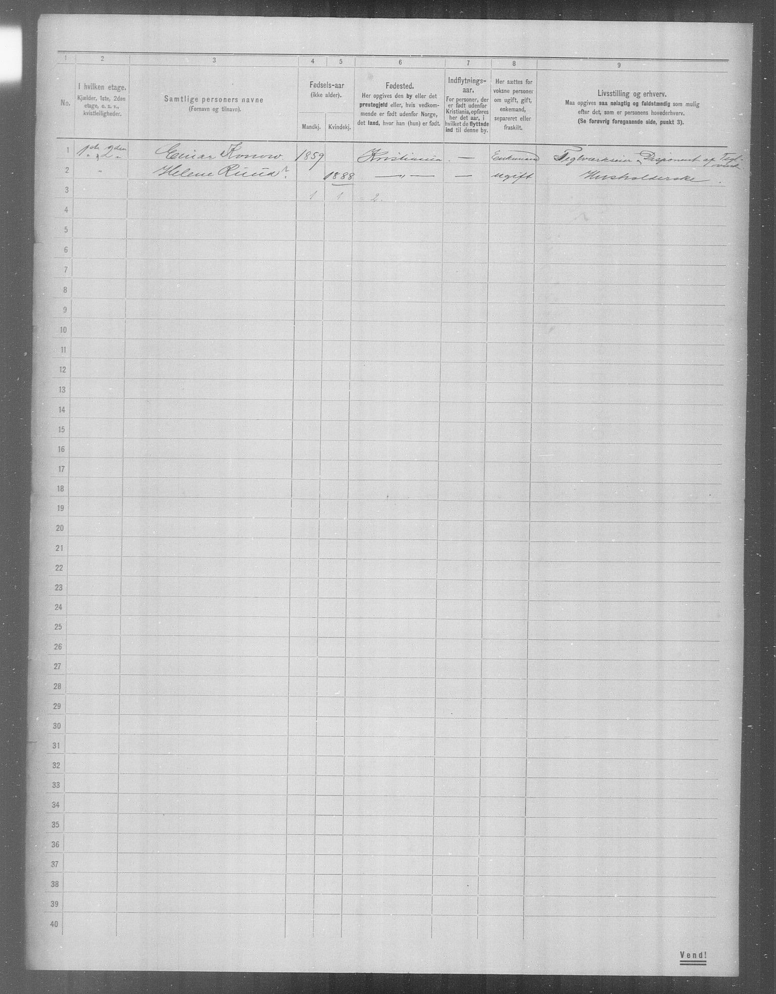 OBA, Municipal Census 1904 for Kristiania, 1904, p. 24520