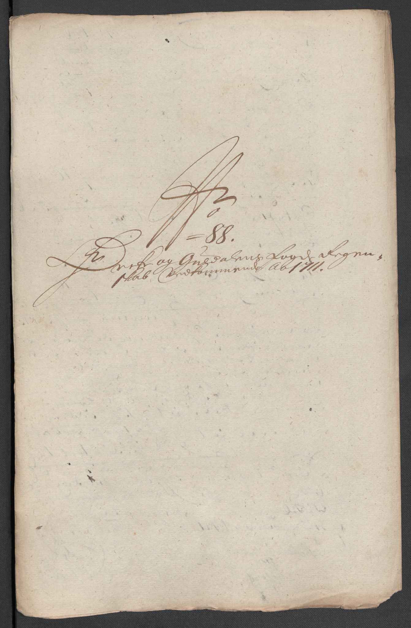 Rentekammeret inntil 1814, Reviderte regnskaper, Fogderegnskap, RA/EA-4092/R60/L3962: Fogderegnskap Orkdal og Gauldal, 1711, p. 240