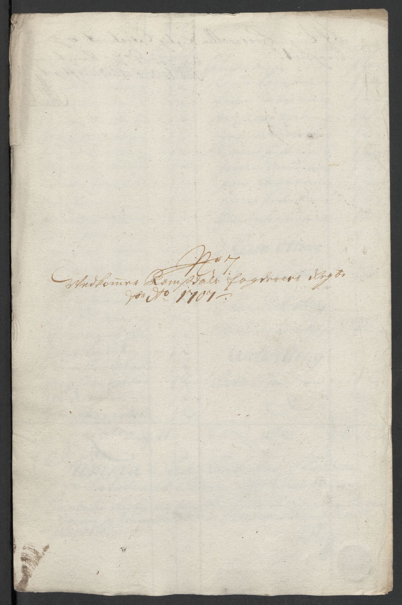 Rentekammeret inntil 1814, Reviderte regnskaper, Fogderegnskap, AV/RA-EA-4092/R55/L3658: Fogderegnskap Romsdal, 1707-1708, p. 90