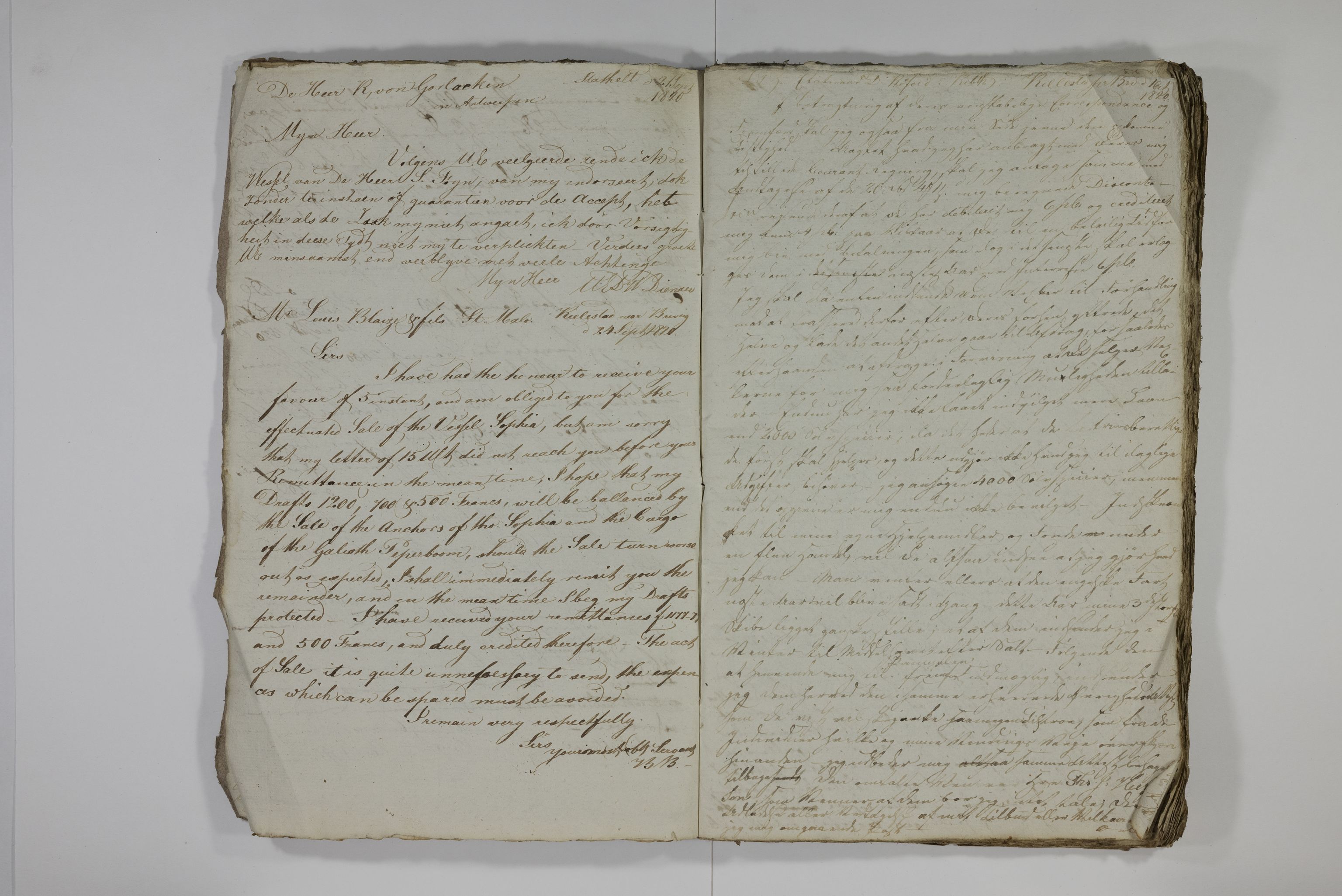 Blehr/ Kjellestad, TEMU/TGM-A-1212/B/L0004: Copiebog, 1820-1822, p. 5