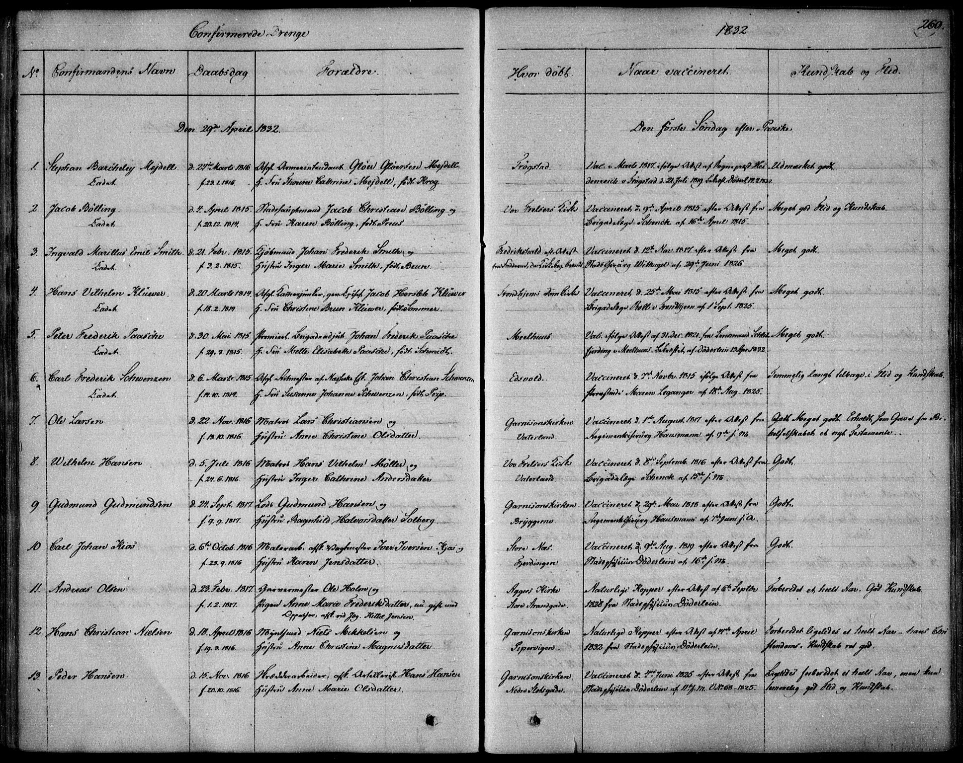 Garnisonsmenigheten Kirkebøker, SAO/A-10846/F/Fa/L0006: Parish register (official) no. 6, 1828-1841, p. 269