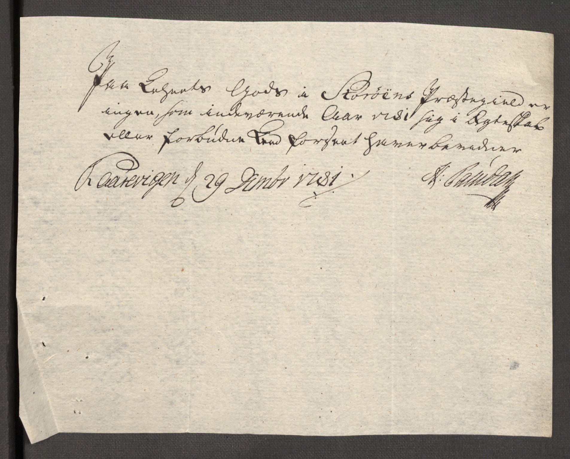 Rentekammeret inntil 1814, Reviderte regnskaper, Fogderegnskap, AV/RA-EA-4092/R48/L3097: Fogderegnskap Sunnhordland og Hardanger, 1781, p. 124