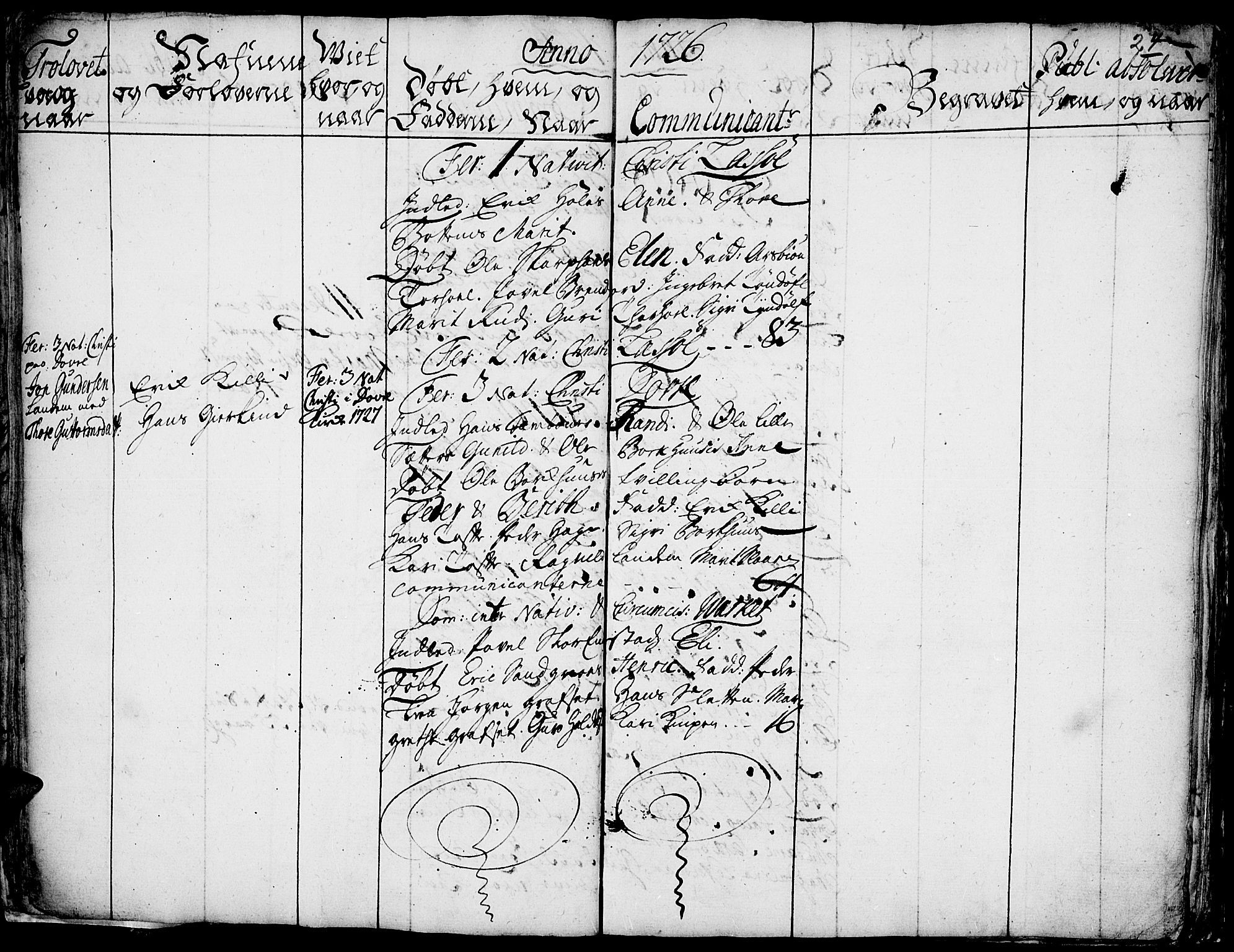 Lesja prestekontor, SAH/PREST-068/H/Ha/Haa/L0001: Parish register (official) no. 1, 1724-1731, p. 24
