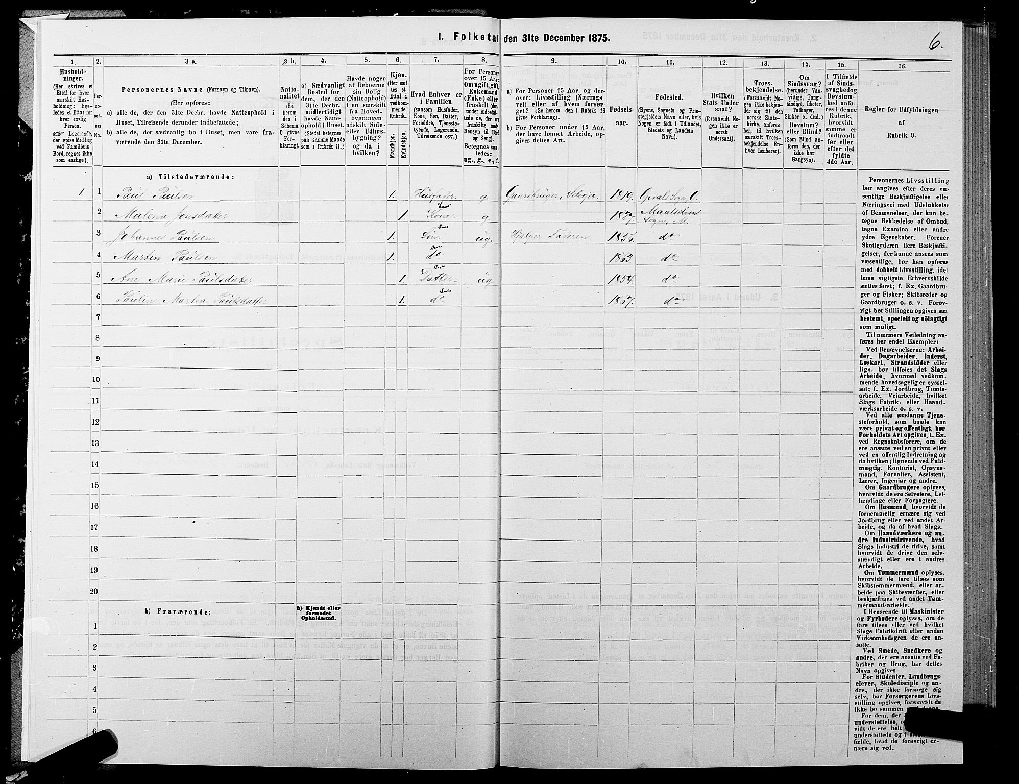 SATØ, 1875 census for 1924P Målselv, 1875, p. 2006