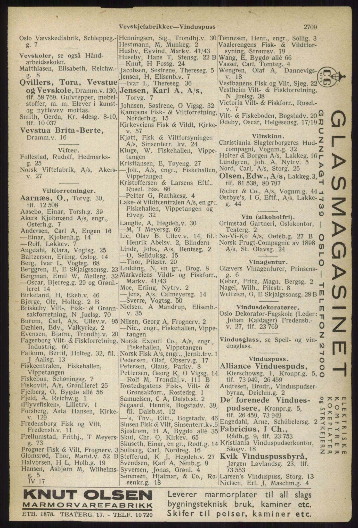 Kristiania/Oslo adressebok, PUBL/-, 1937, p. 2709