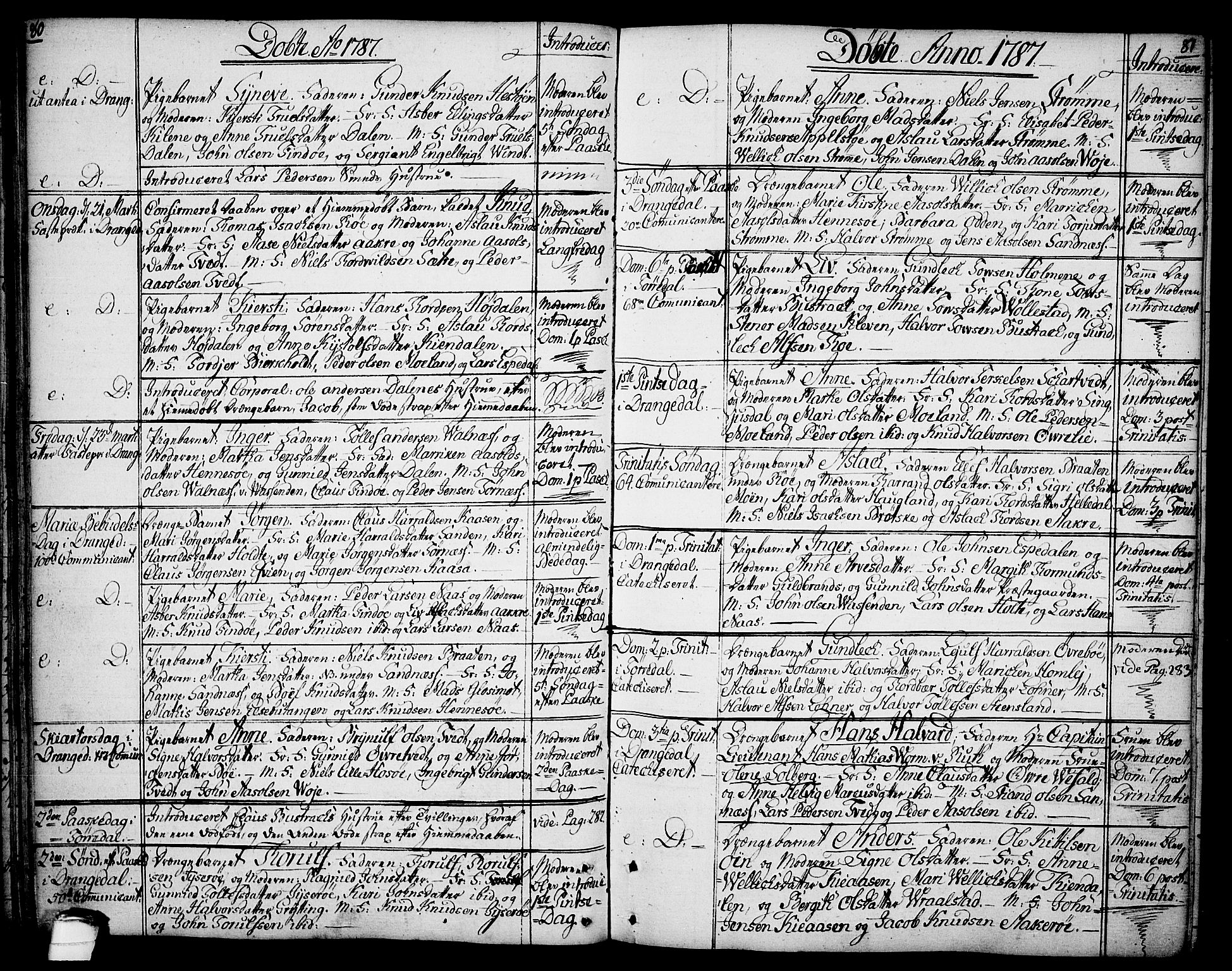 Drangedal kirkebøker, SAKO/A-258/F/Fa/L0003: Parish register (official) no. 3, 1768-1814, p. 80-81