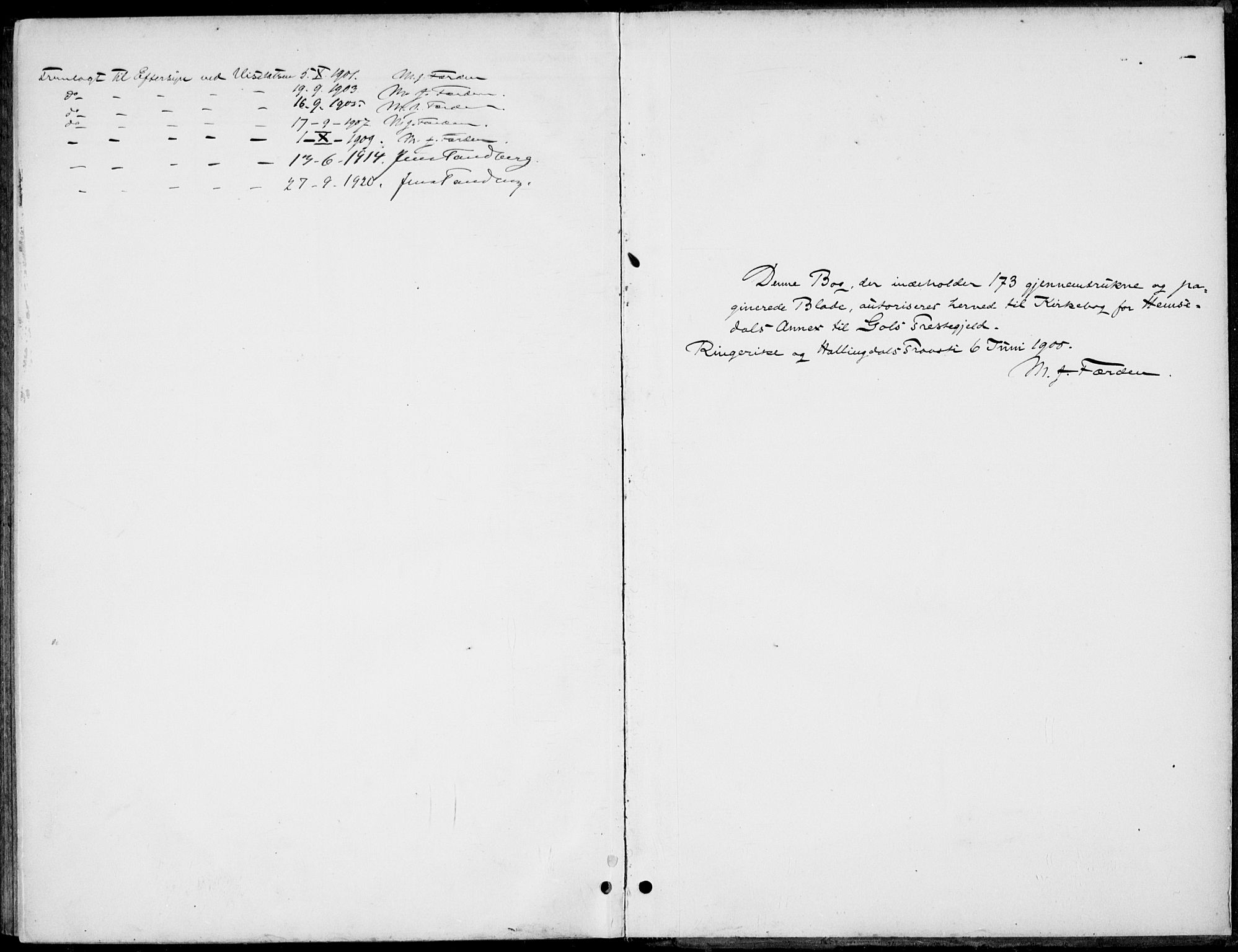 Gol kirkebøker, AV/SAKO-A-226/F/Fb/L0002: Parish register (official) no. II 2, 1900-1921