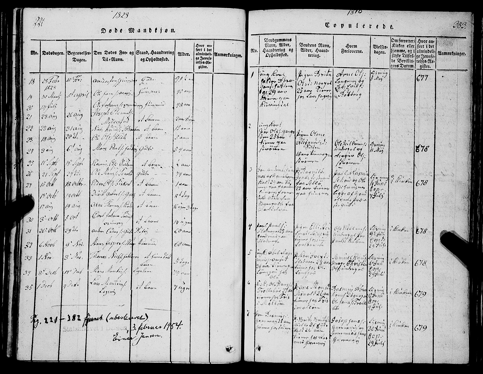 Selje sokneprestembete, SAB/A-99938/H/Ha/Hab/Haba: Parish register (copy) no. A 1, 1816-1828, p. 220