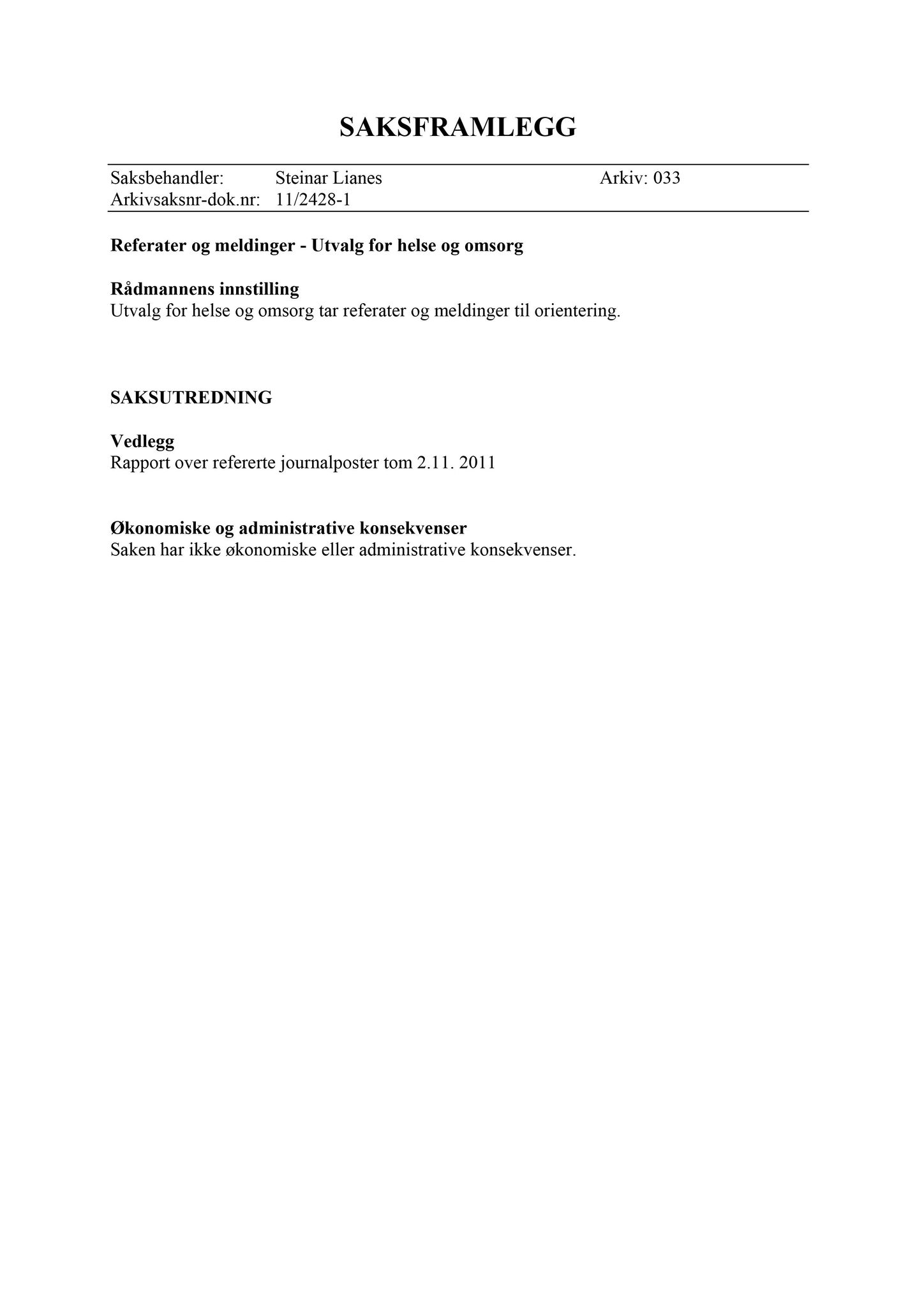 Klæbu Kommune, TRKO/KK/05-UOm/L002: Utvalg for omsorg - Møtedokumenter, 2011, p. 8